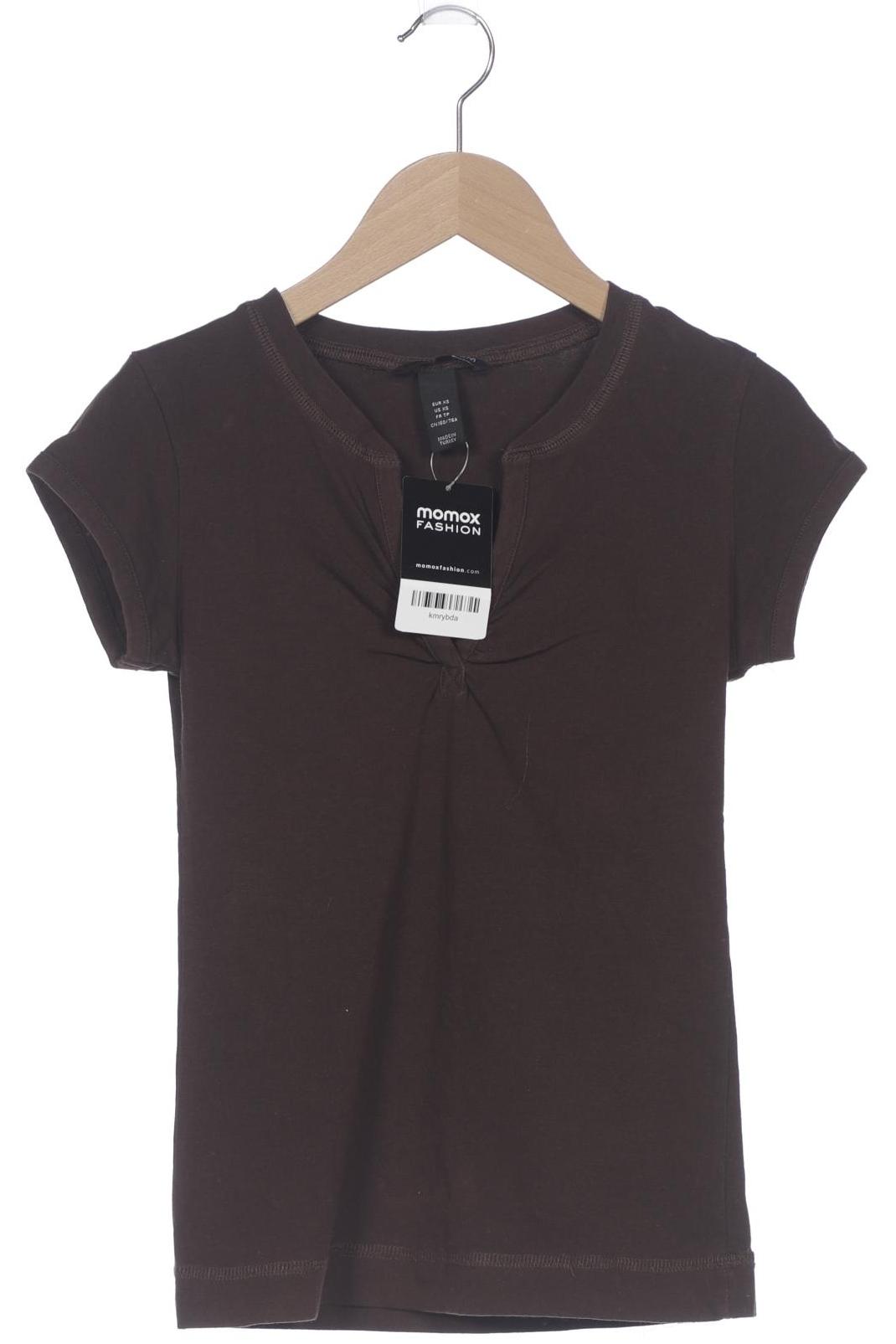 

H&M Damen T-Shirt, braun, Gr. 34