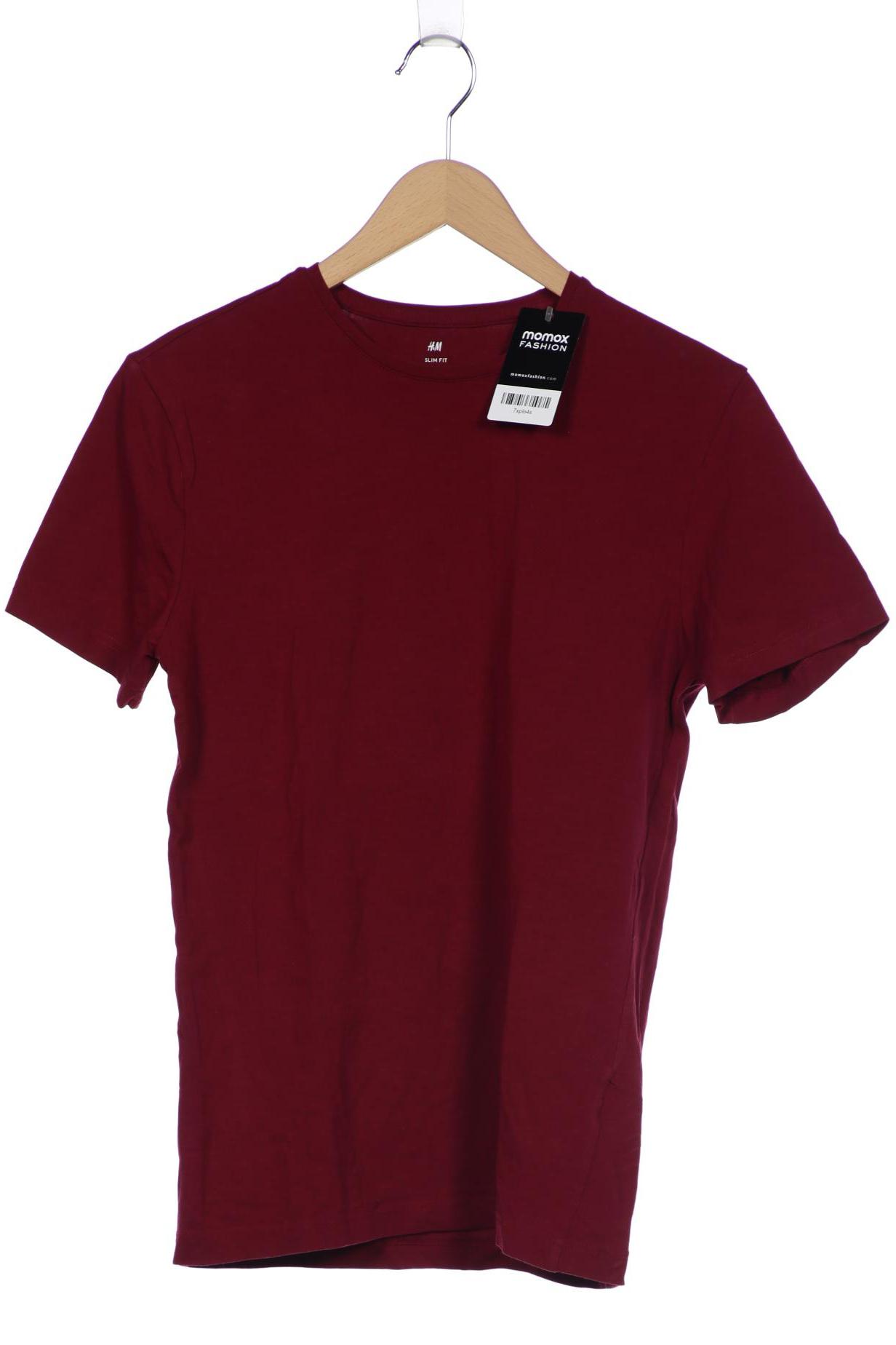 

H&M Damen T-Shirt, bordeaux, Gr. 38