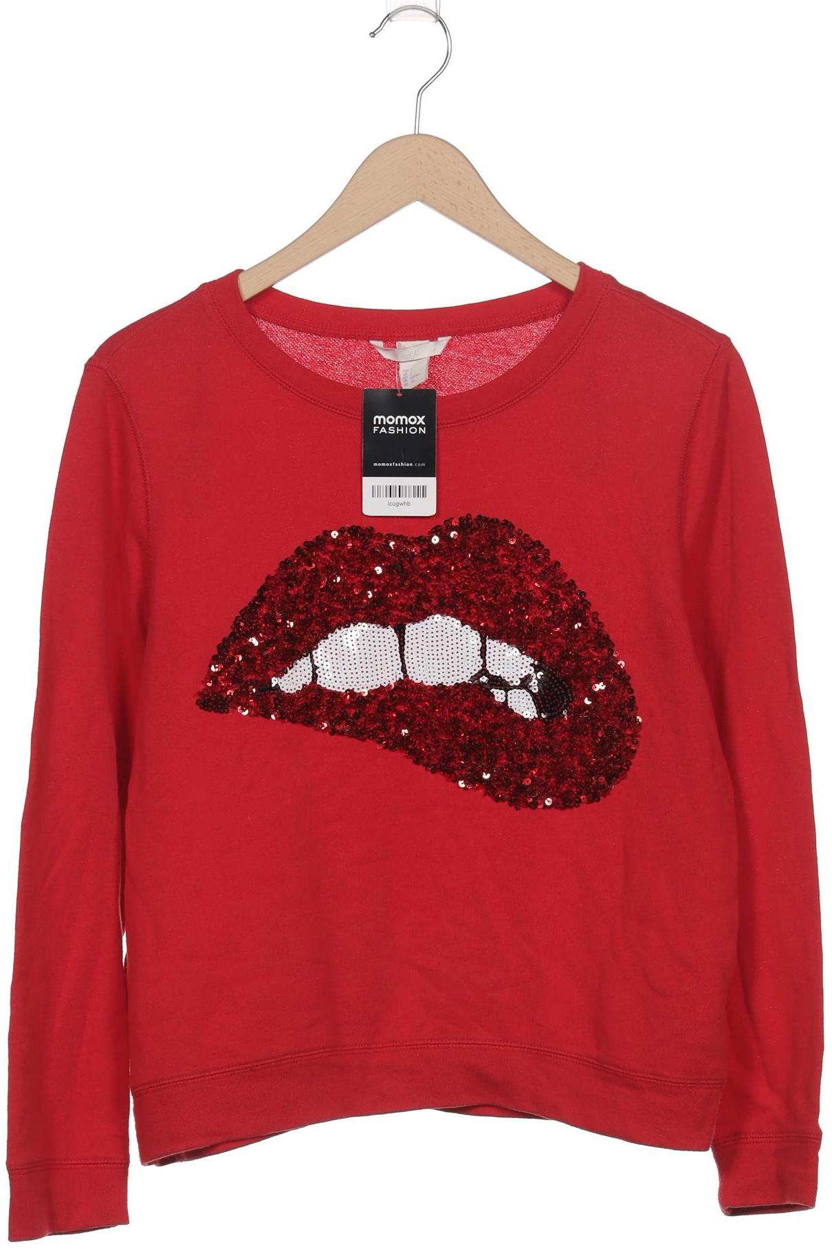 

H&M Damen Sweatshirt, rot, Gr. 36