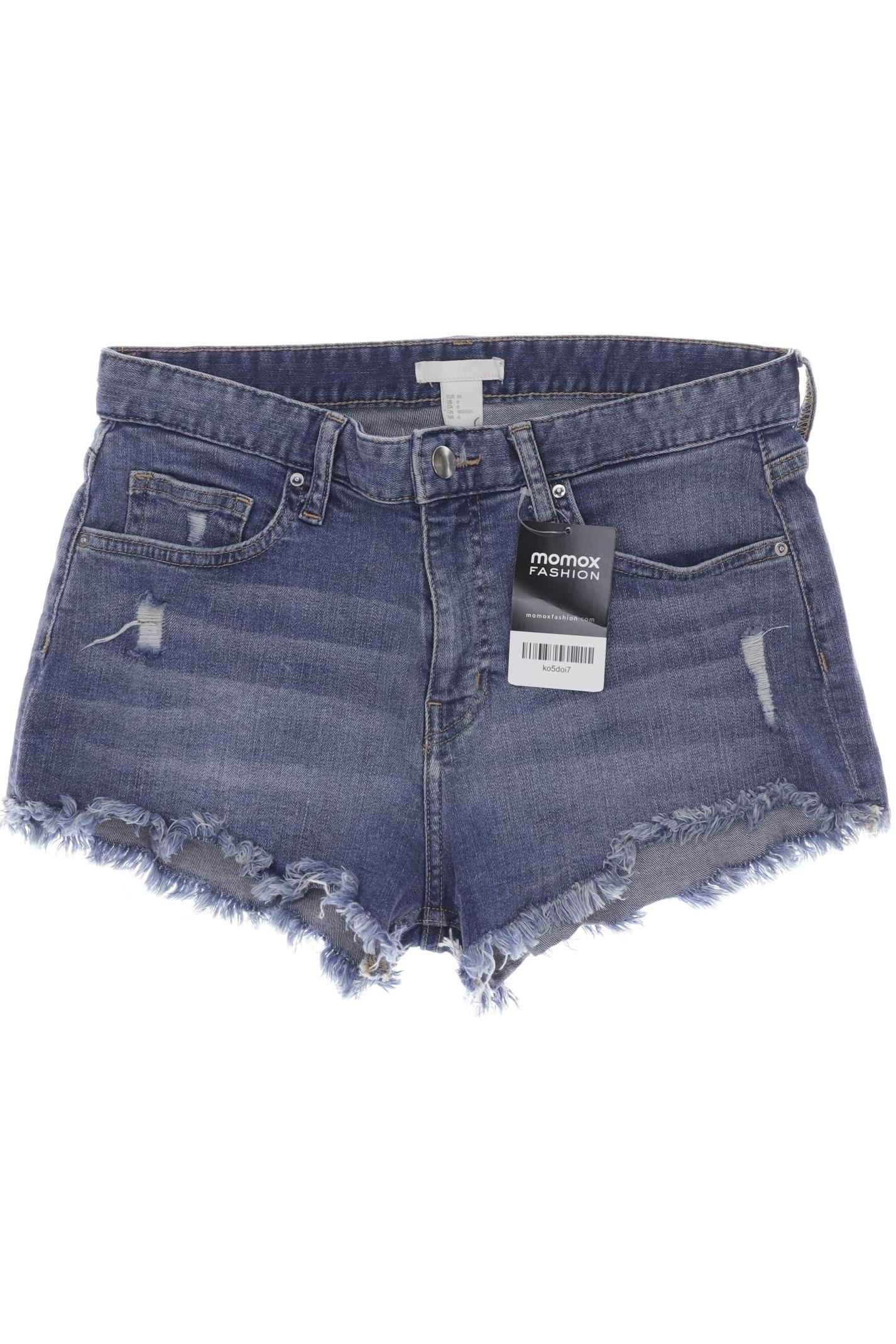 

H&M Damen Shorts, blau, Gr. 36