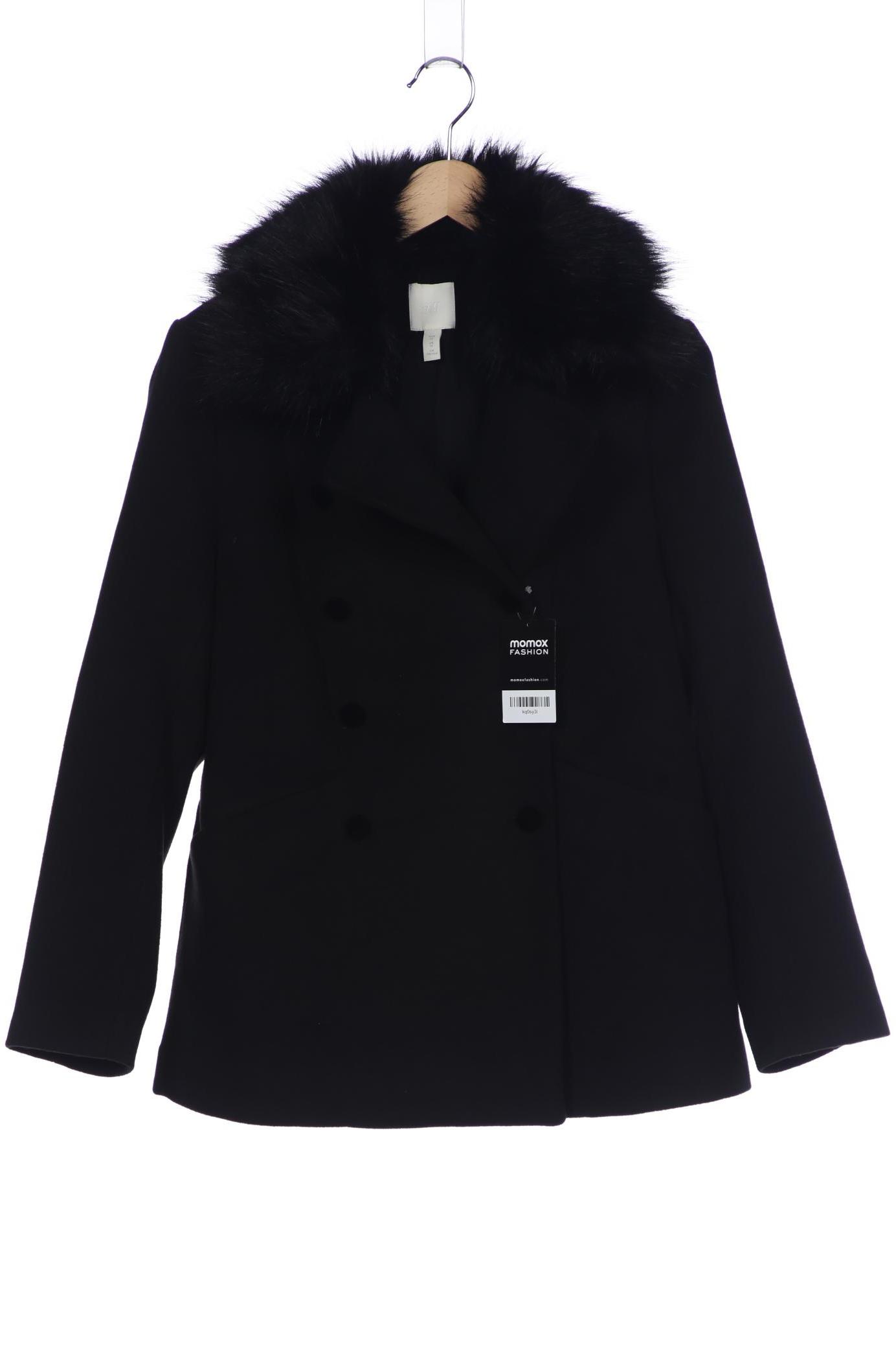 

H&M Damen Mantel, schwarz, Gr. 42