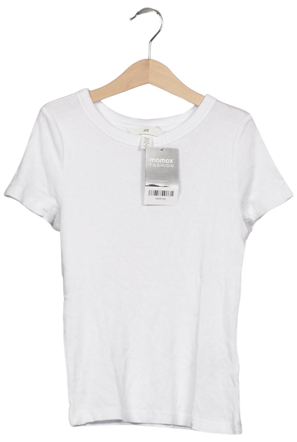 

H&M Damen T-Shirt, weiß, Gr. 34