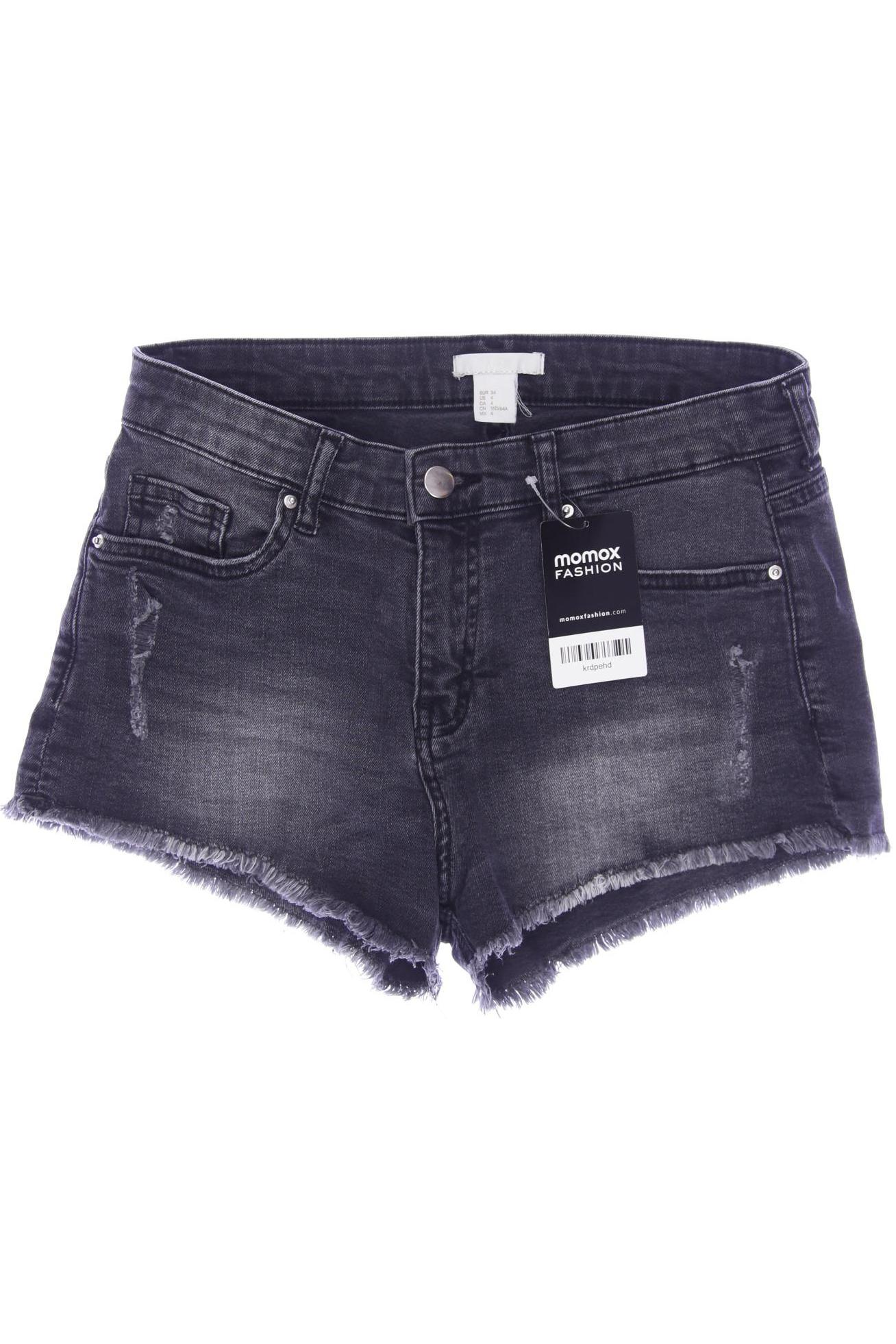 

H&M Damen Shorts, grau, Gr. 34