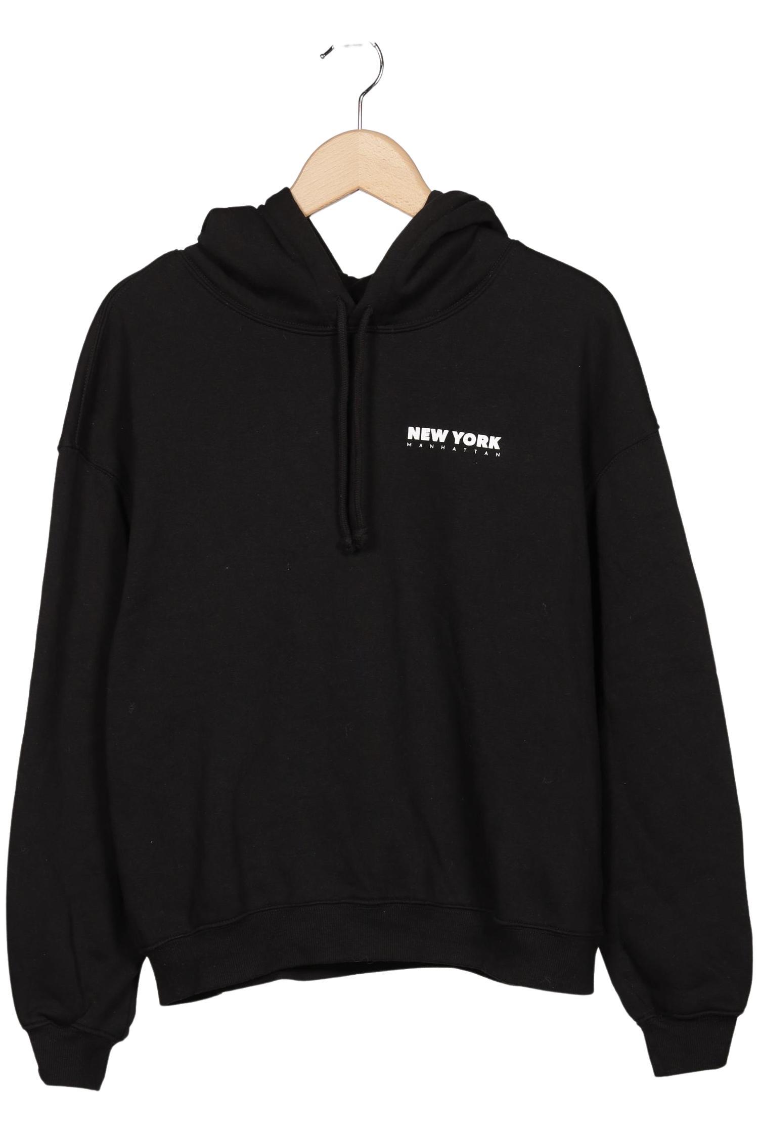 

H&M Damen Kapuzenpullover, schwarz, Gr. 42