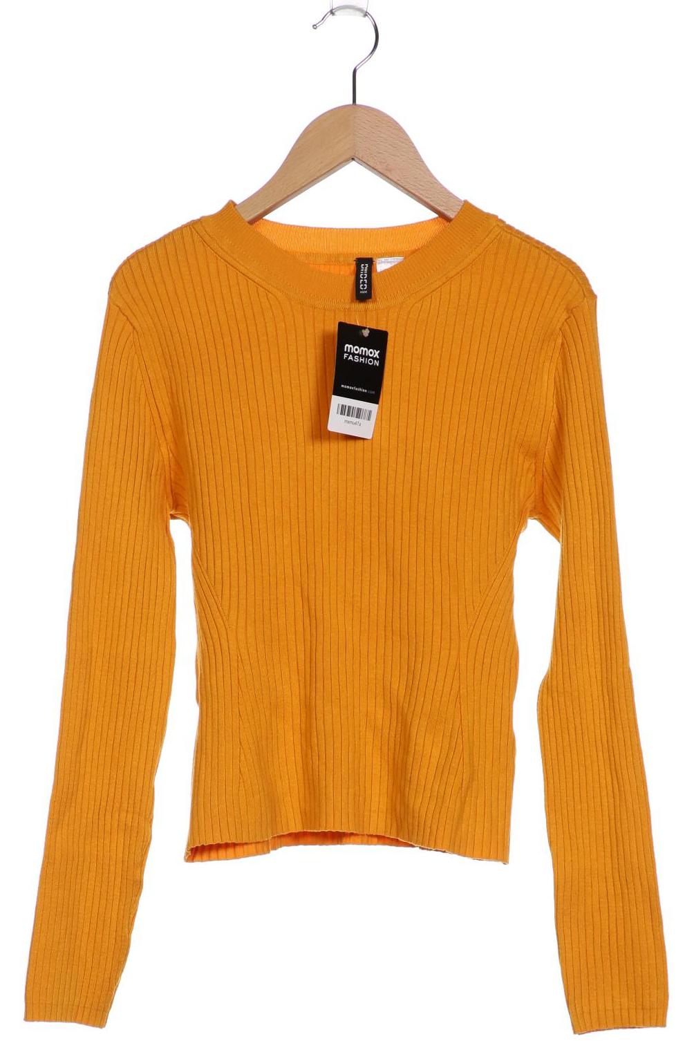 

H&M Damen Pullover, gelb, Gr. 38