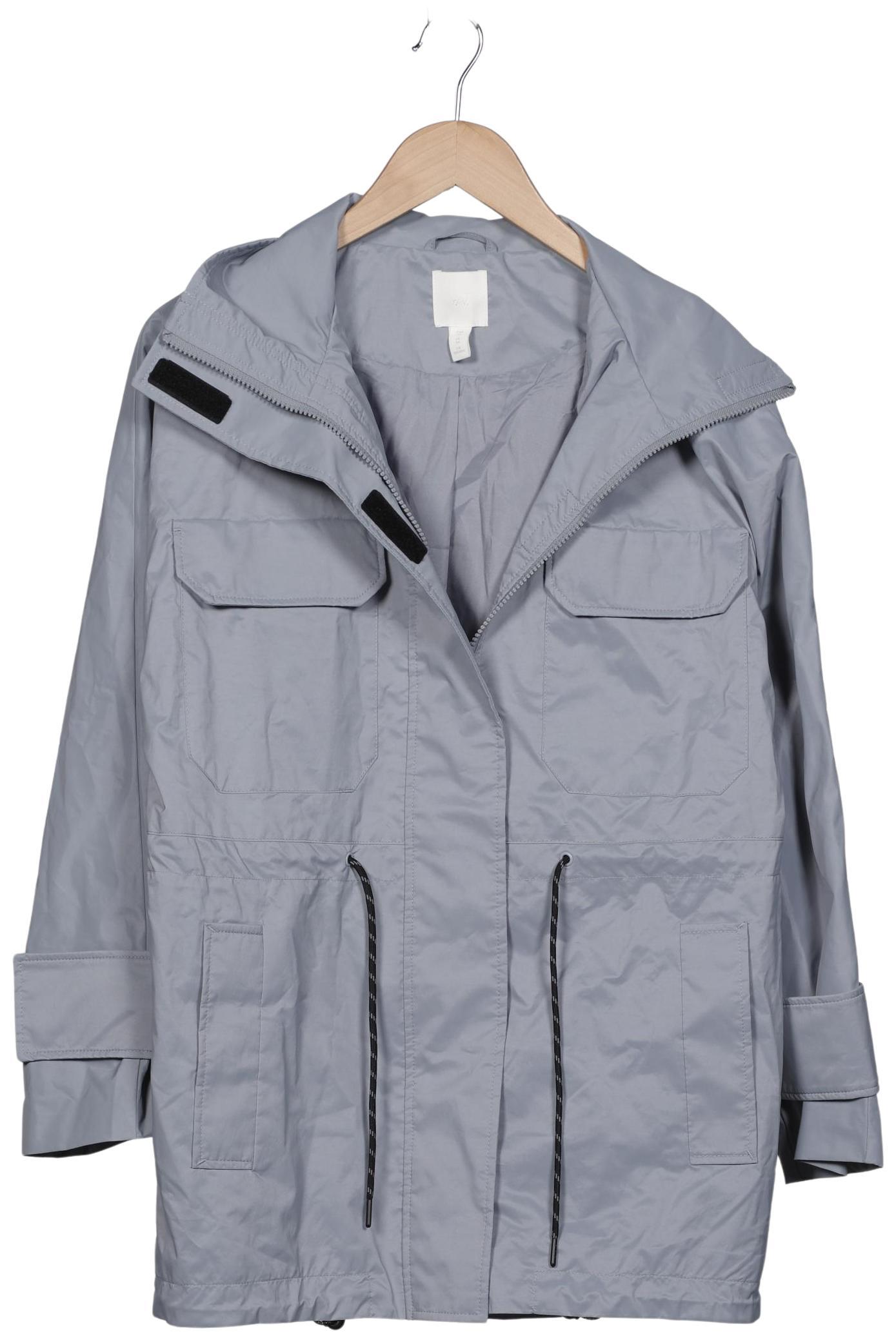 

H&M Damen Mantel, grau, Gr. 34