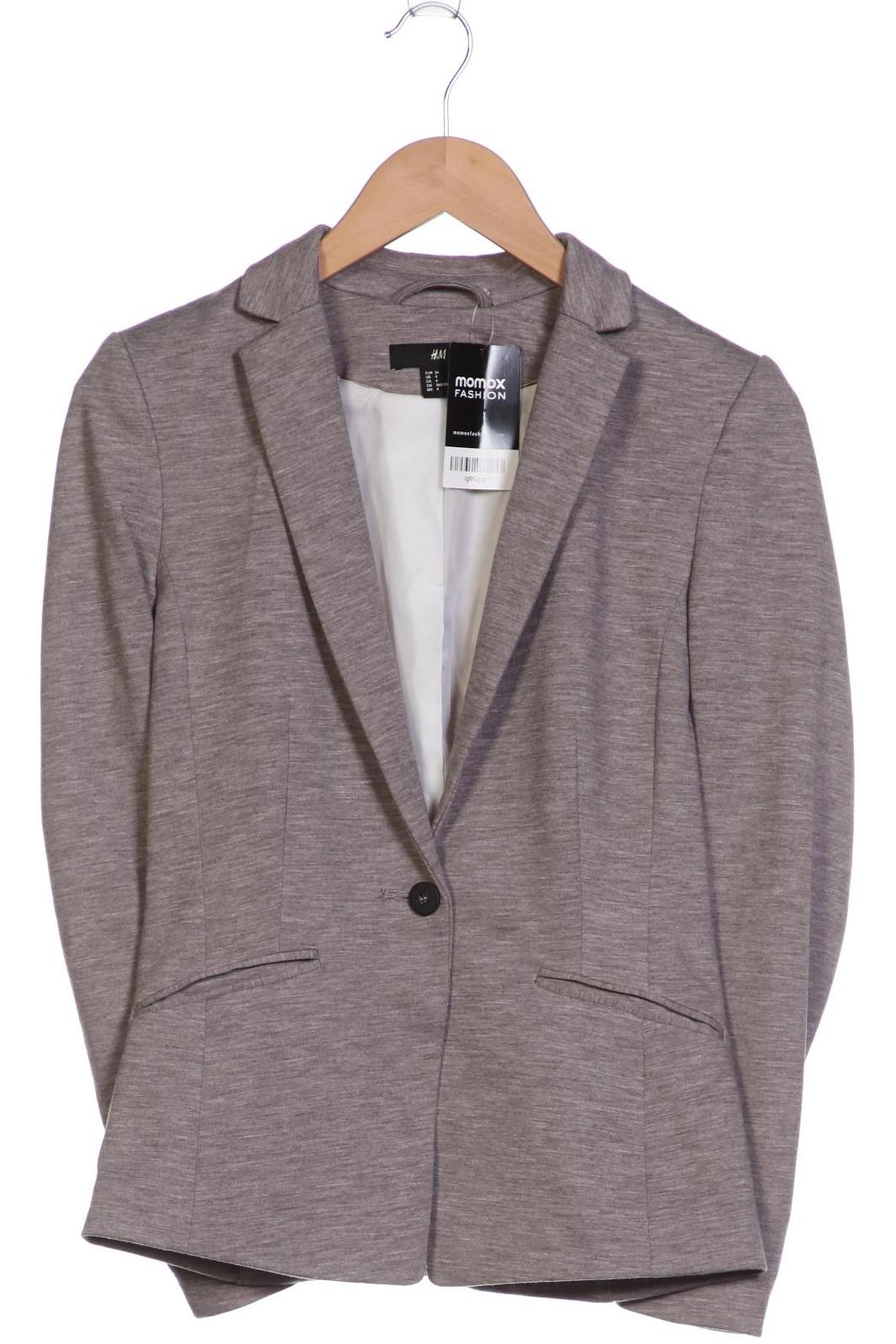 

H&M Damen Blazer, grau, Gr. 34