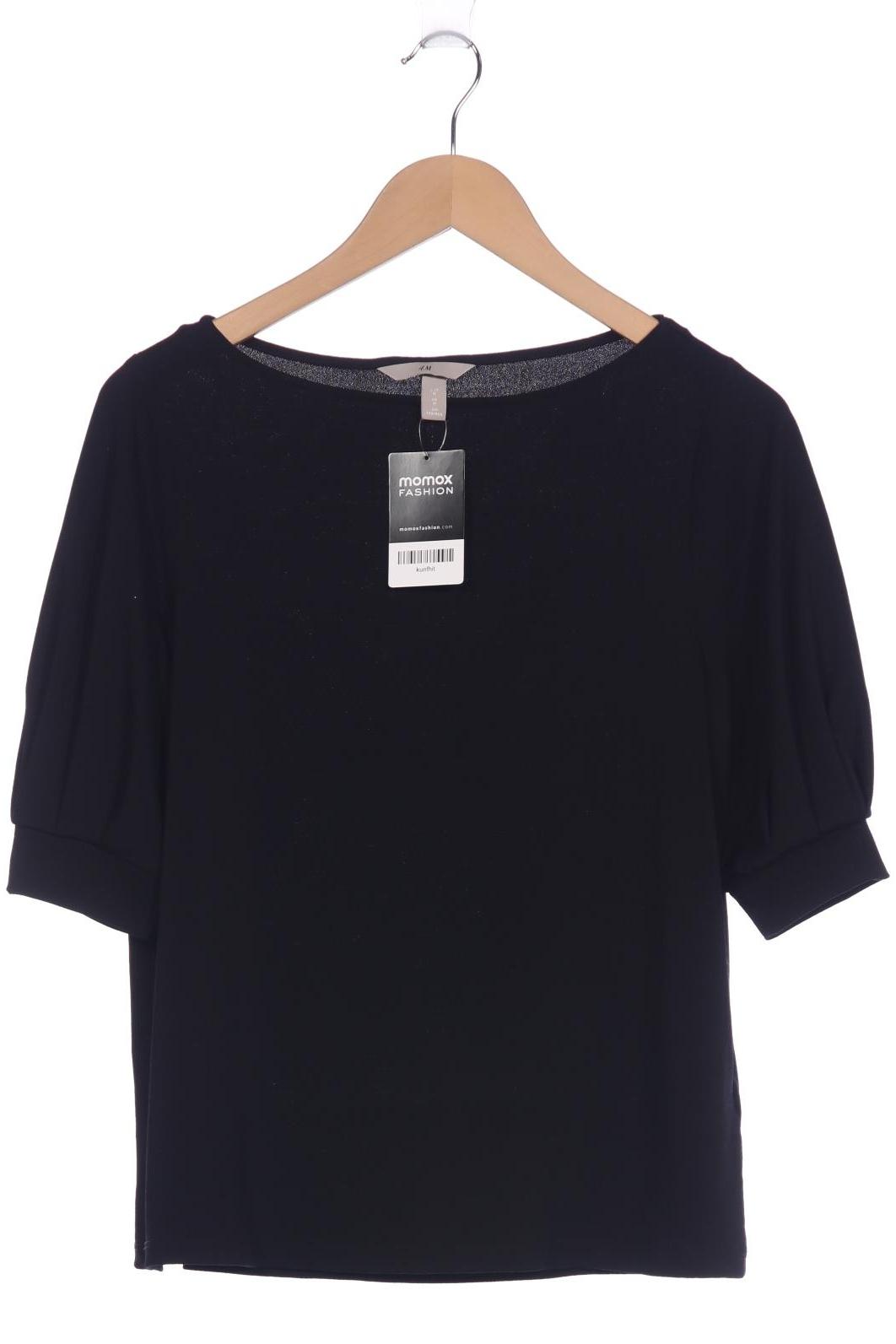 

H&M Damen T-Shirt, schwarz, Gr. 38