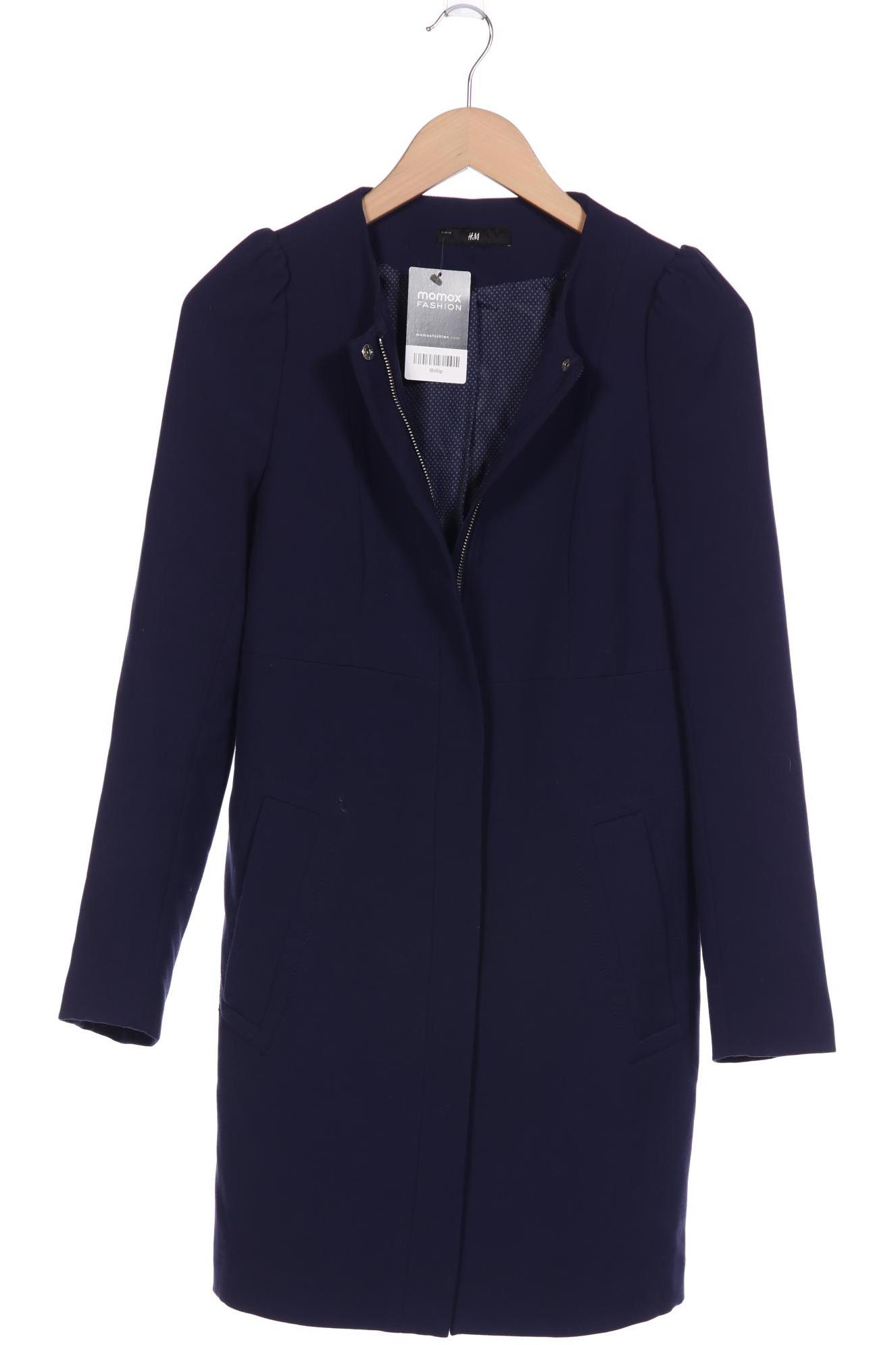 

H&M Damen Mantel, marineblau, Gr. 36