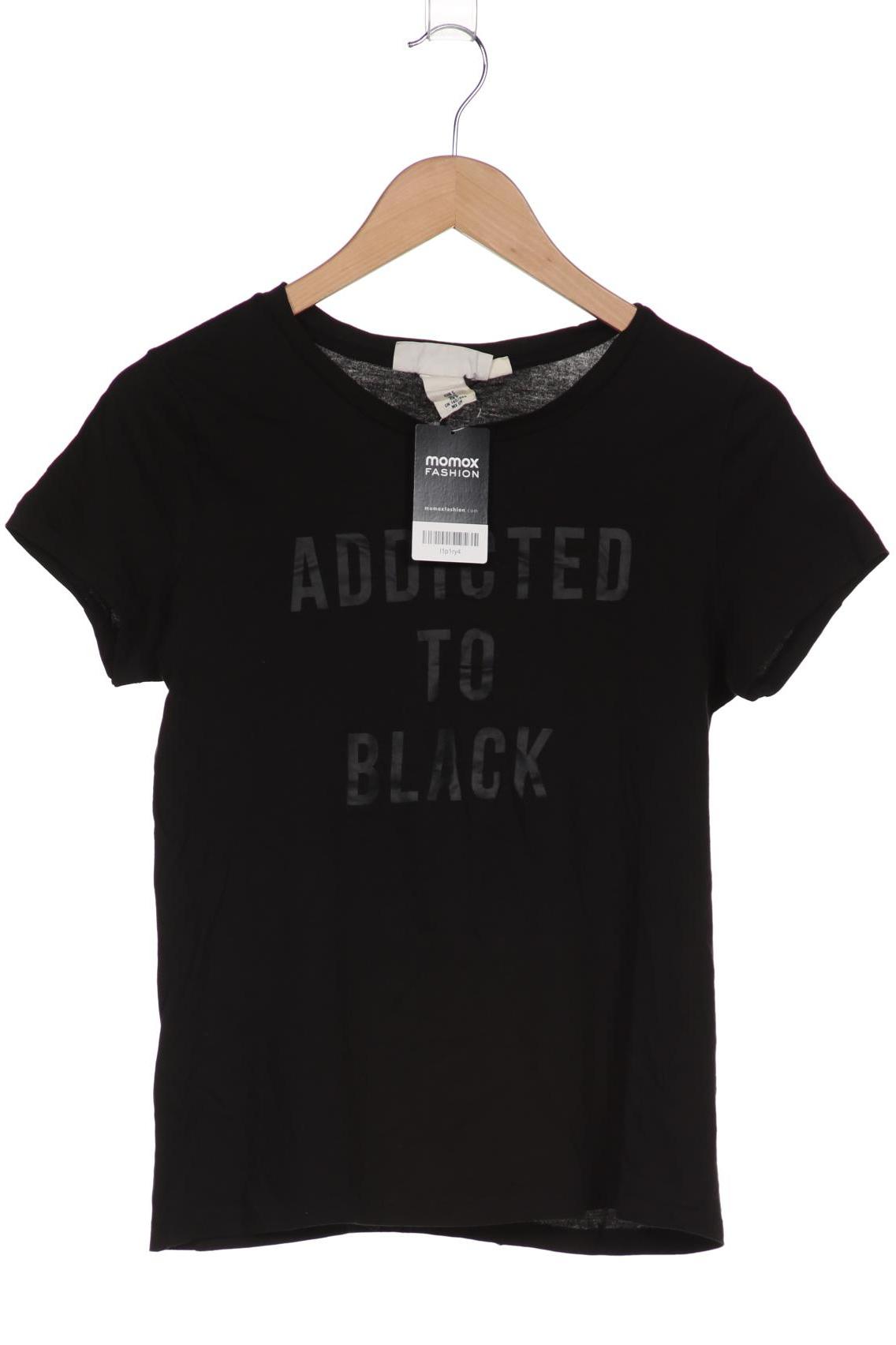 

H&M Damen T-Shirt, schwarz