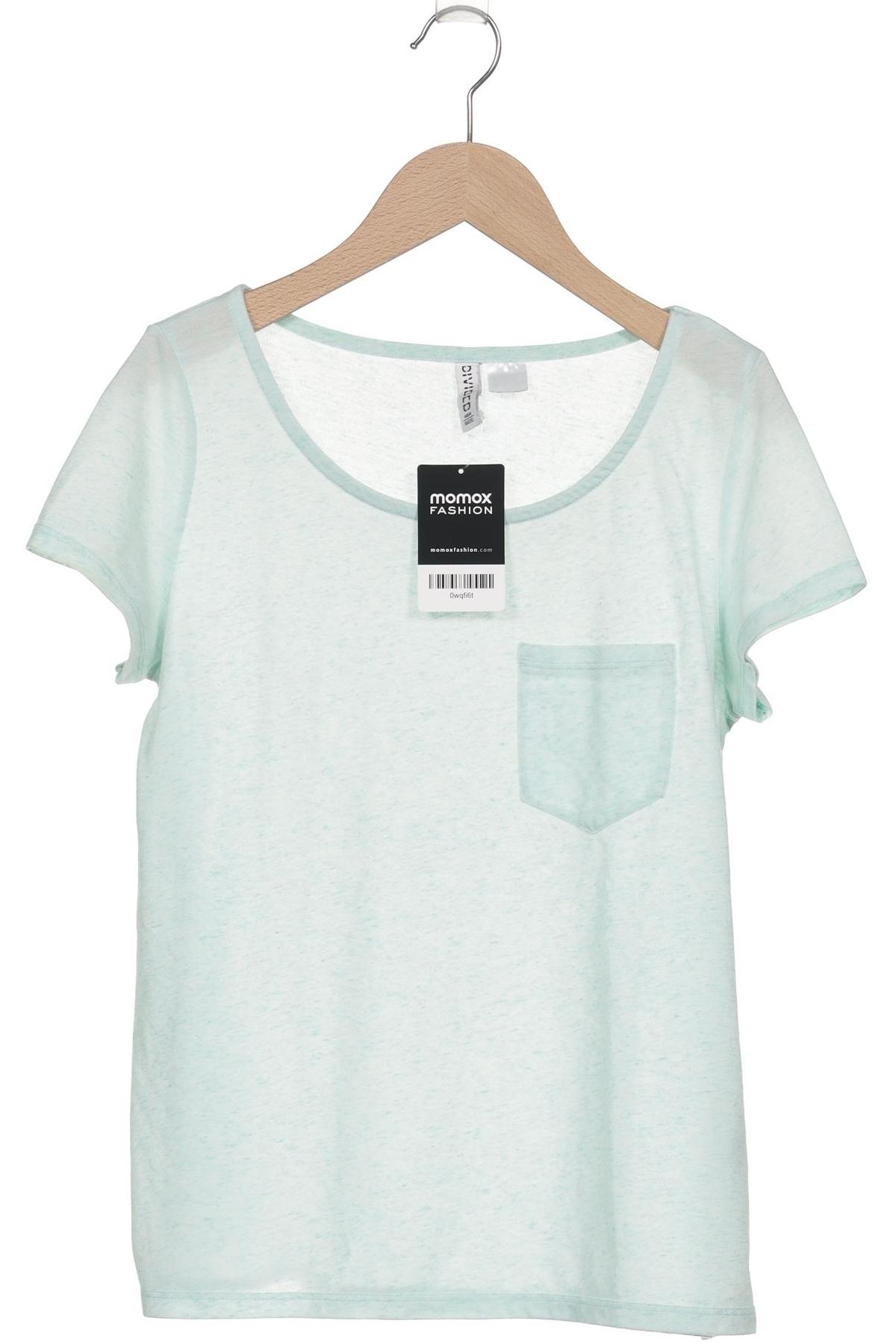 

H&M Damen T-Shirt, hellgrün, Gr. 38