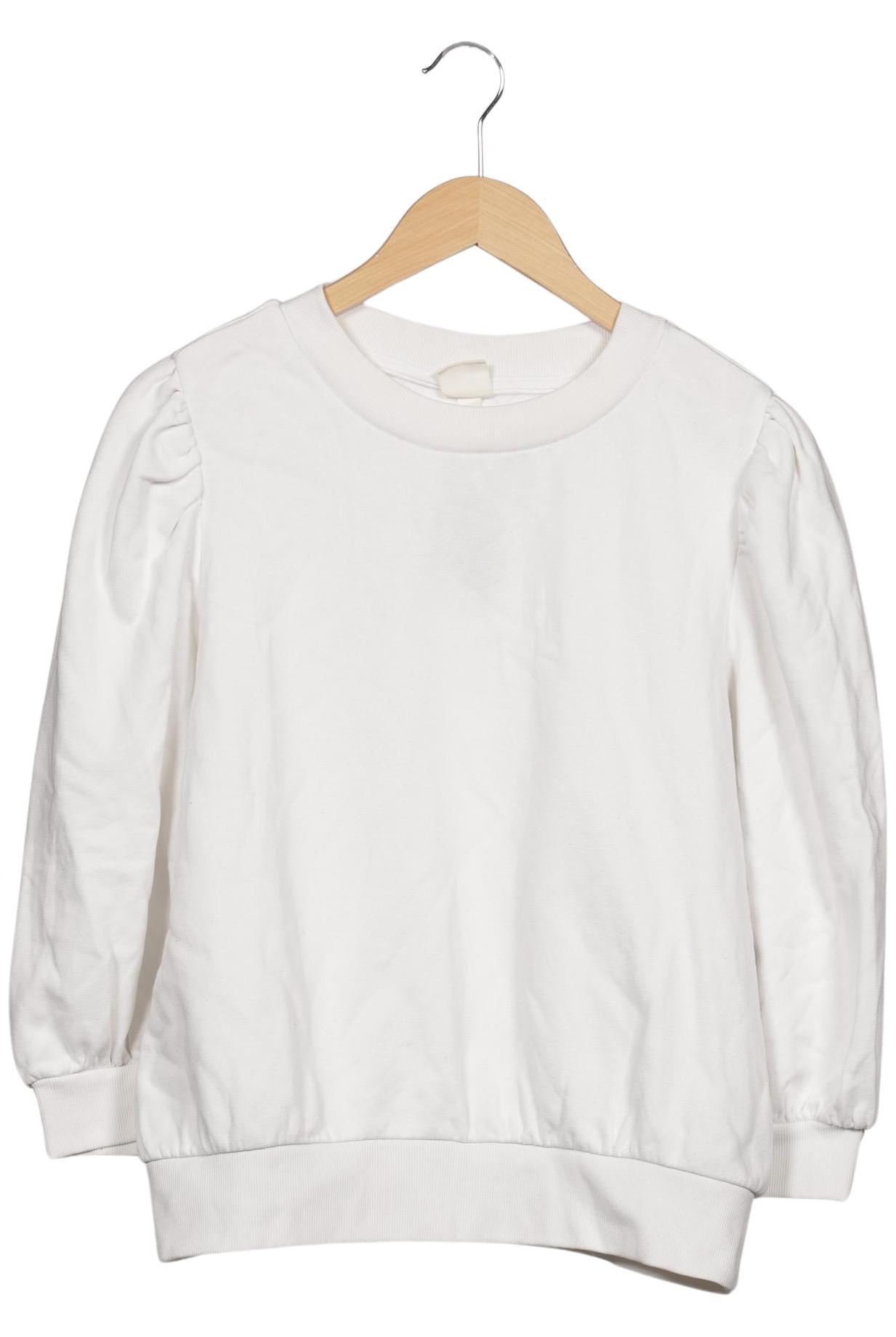 

H&M Damen Sweatshirt, weiß, Gr. 42