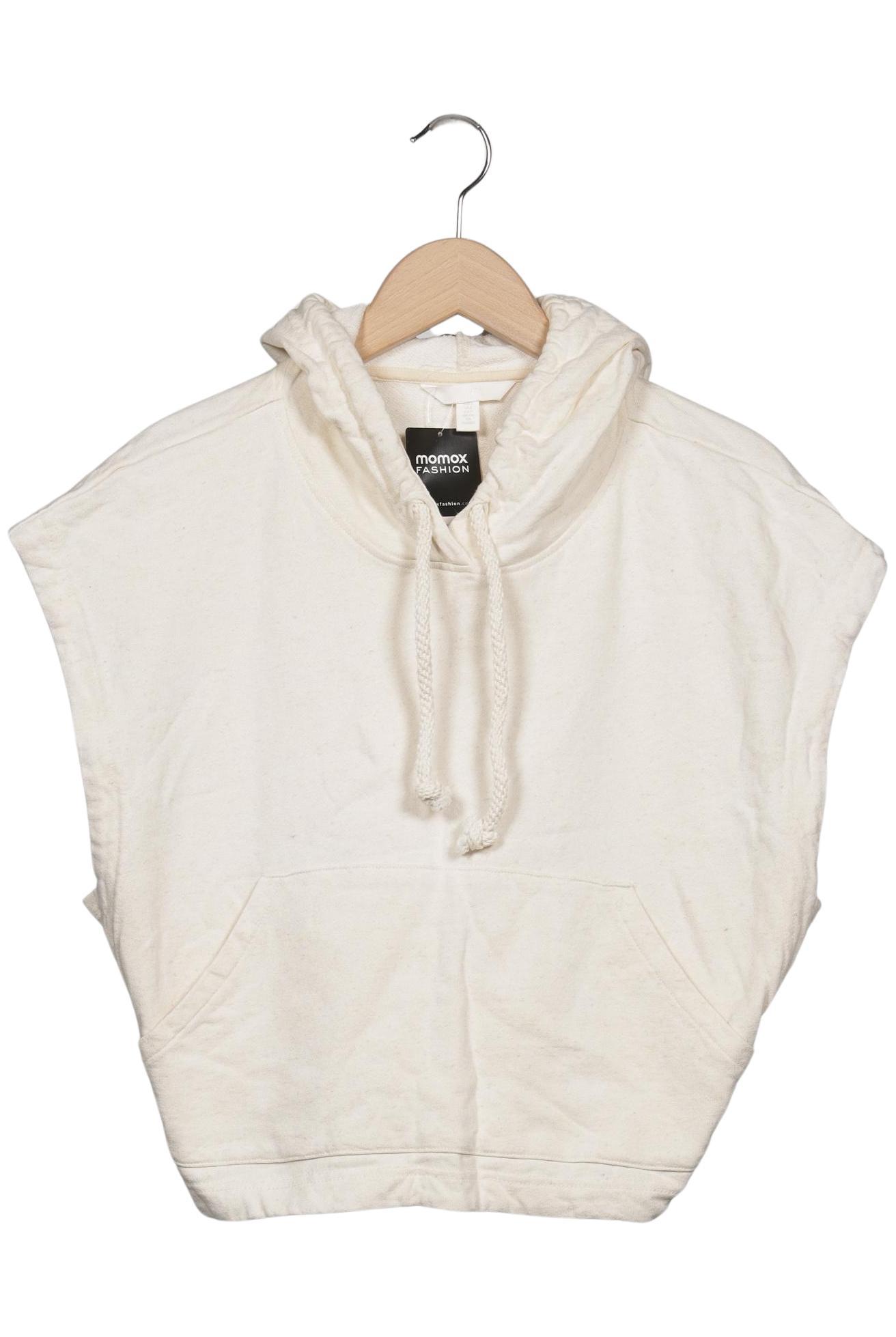 

H&M Damen Kapuzenpullover, cremeweiß, Gr. 36