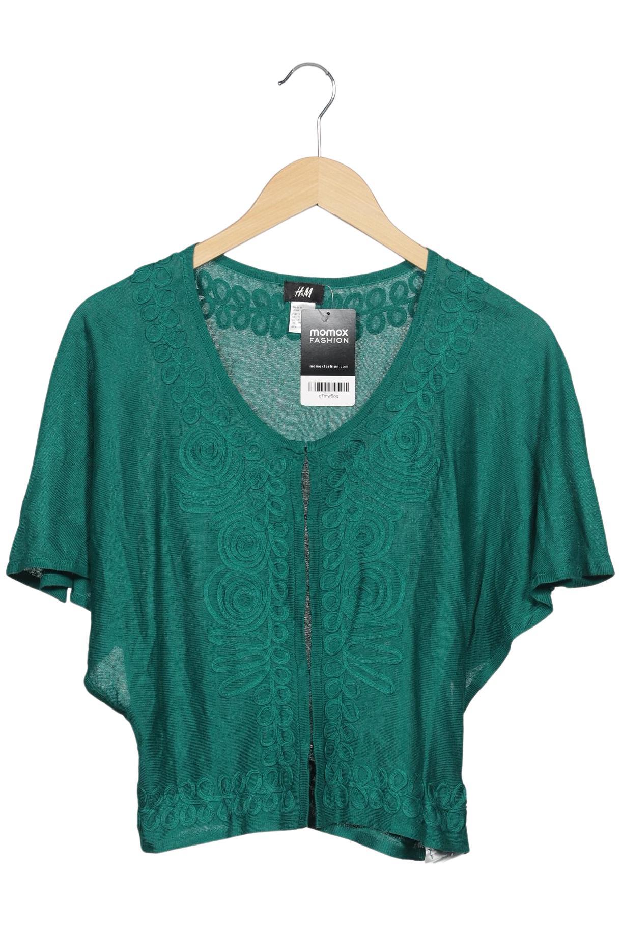 

H&M Damen Strickjacke, grün, Gr. 36
