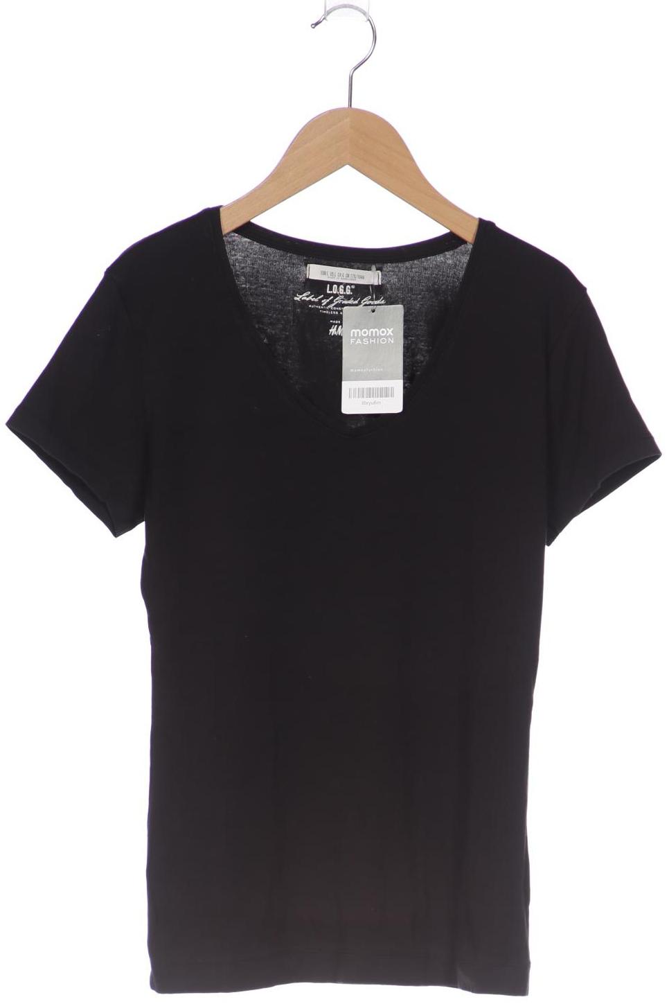 

H&M Damen T-Shirt, schwarz