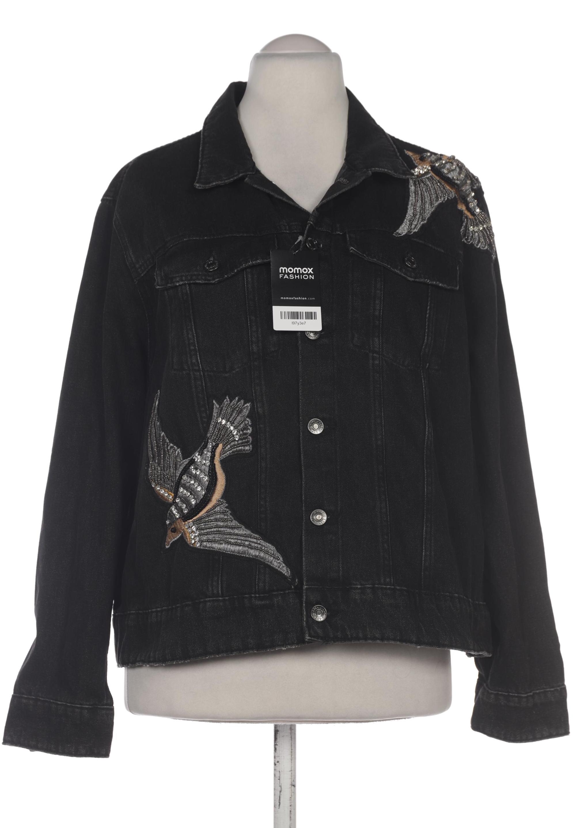 

H&M Damen Jacke, schwarz, Gr. 56