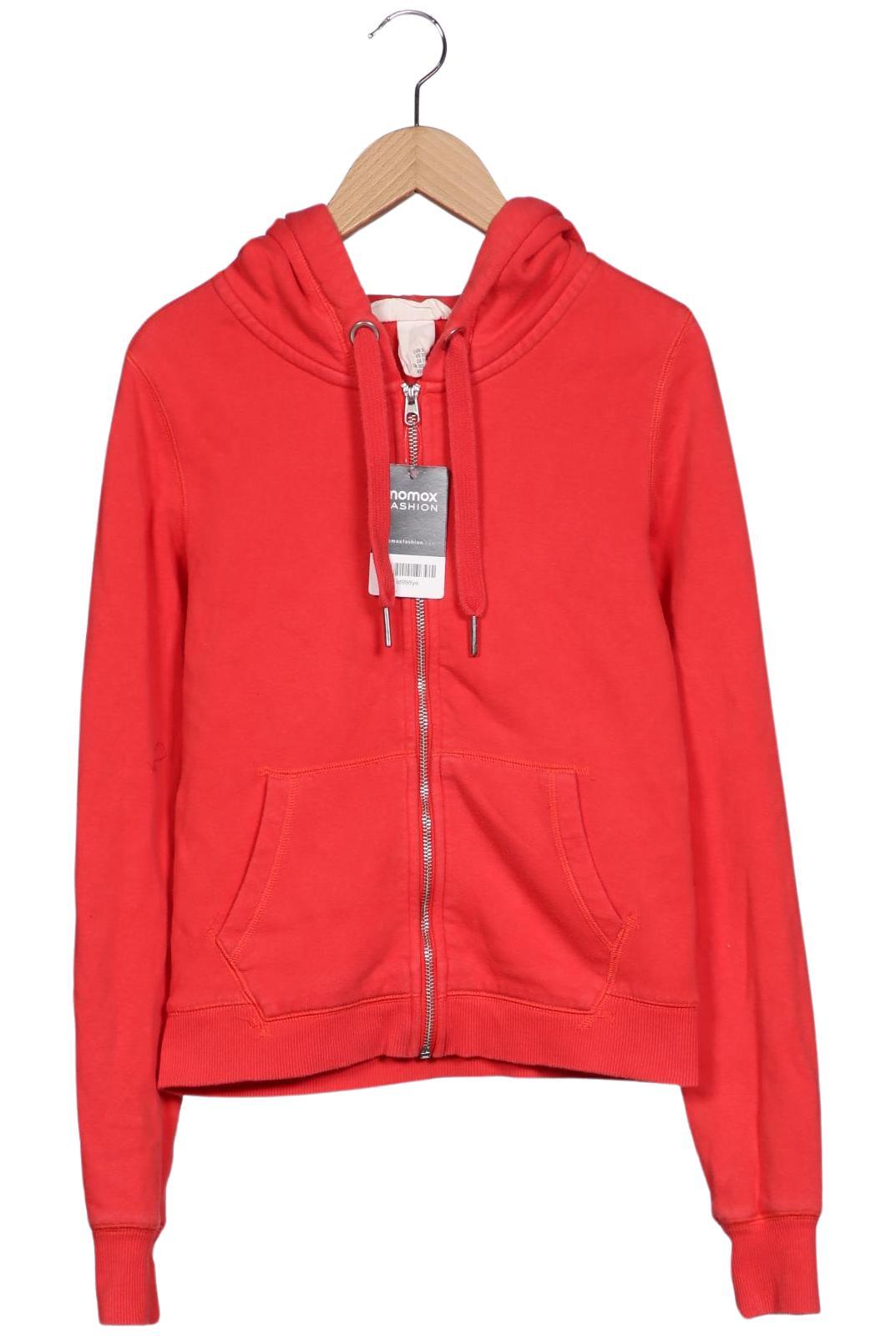 

H&M Damen Kapuzenpullover, rot, Gr. 34