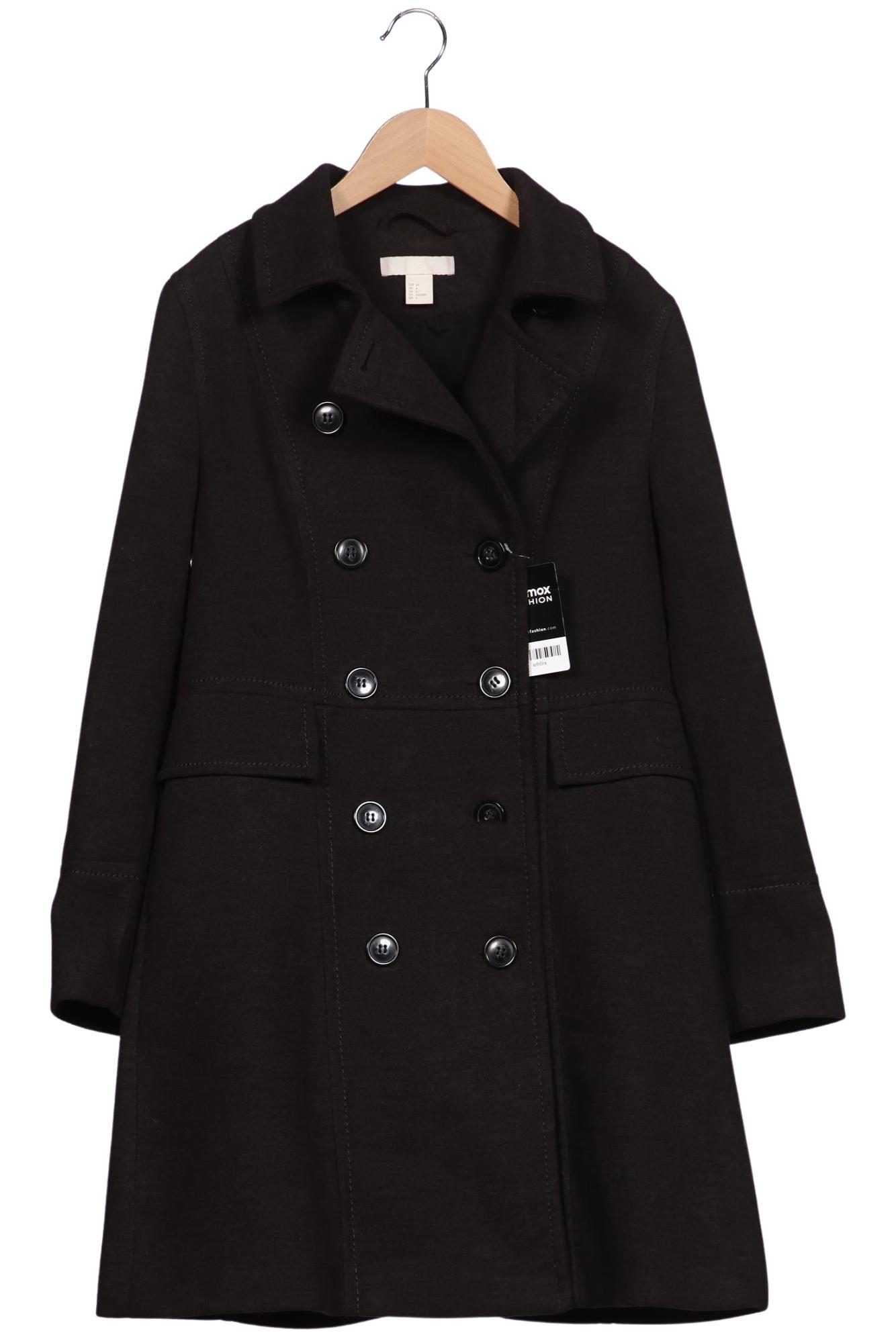 

H&M Damen Mantel, schwarz, Gr. 38