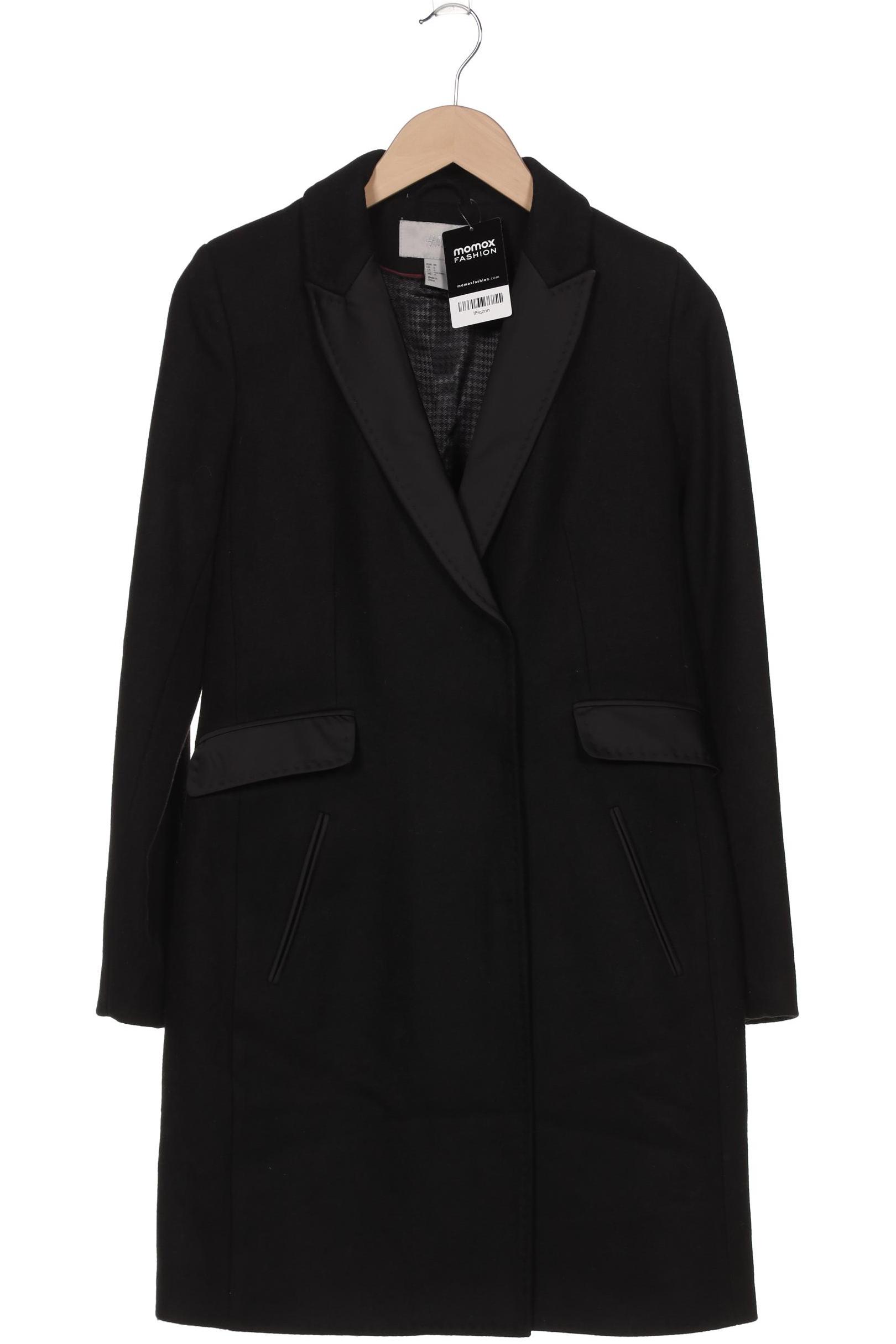

H&M Damen Mantel, schwarz, Gr. 36
