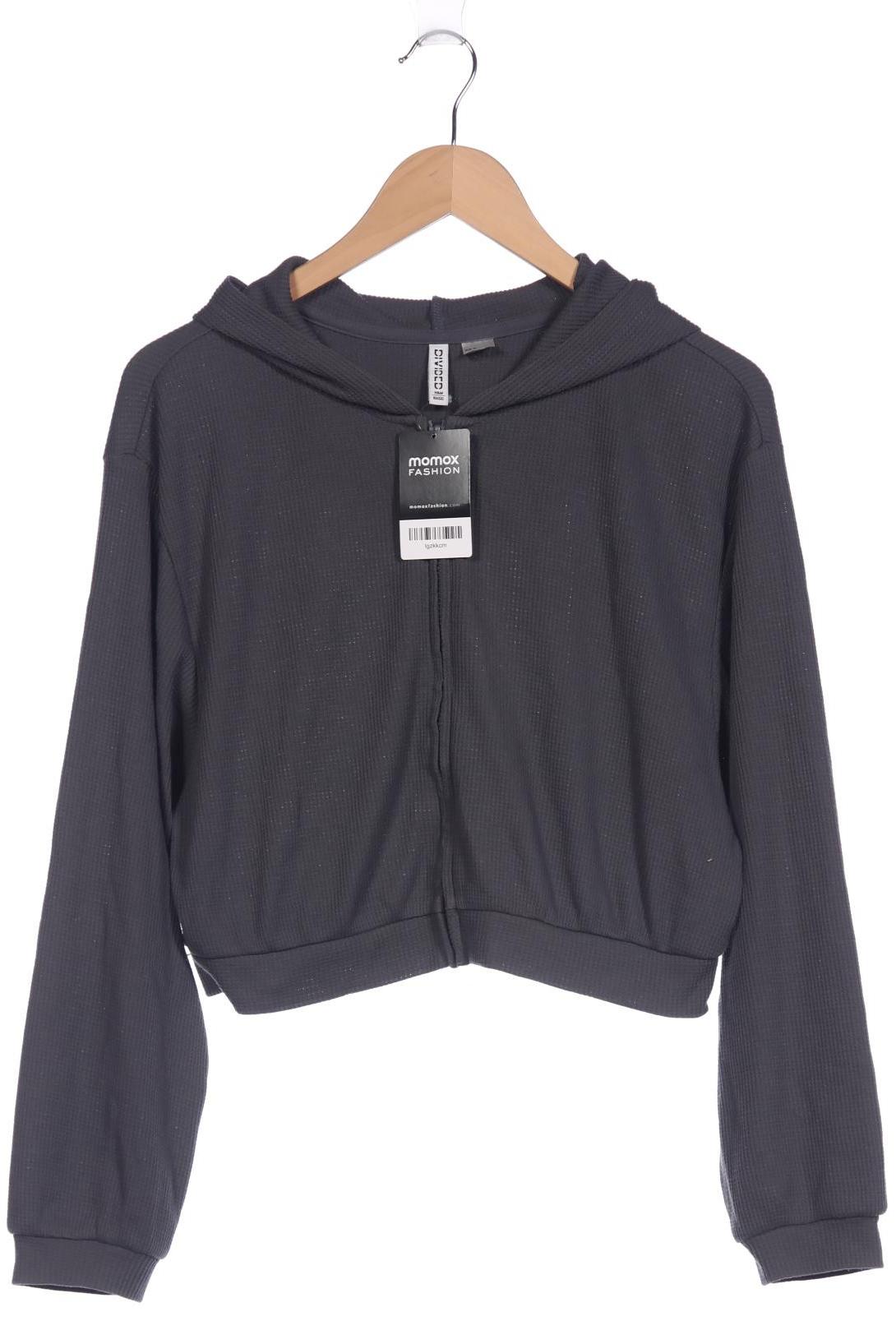 

H&M Damen Kapuzenpullover, grau, Gr. 38