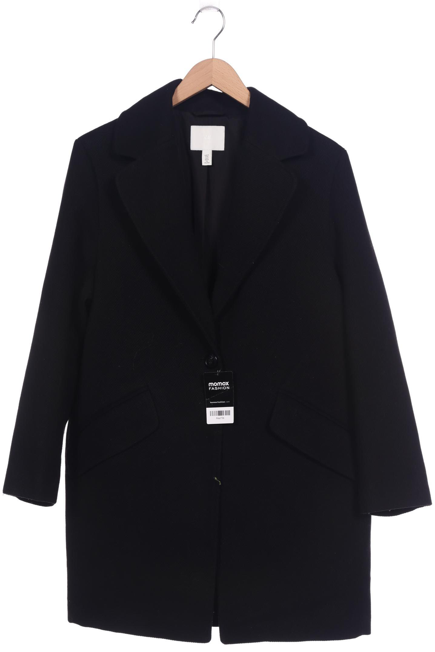 

H&M Damen Mantel, schwarz, Gr. 38