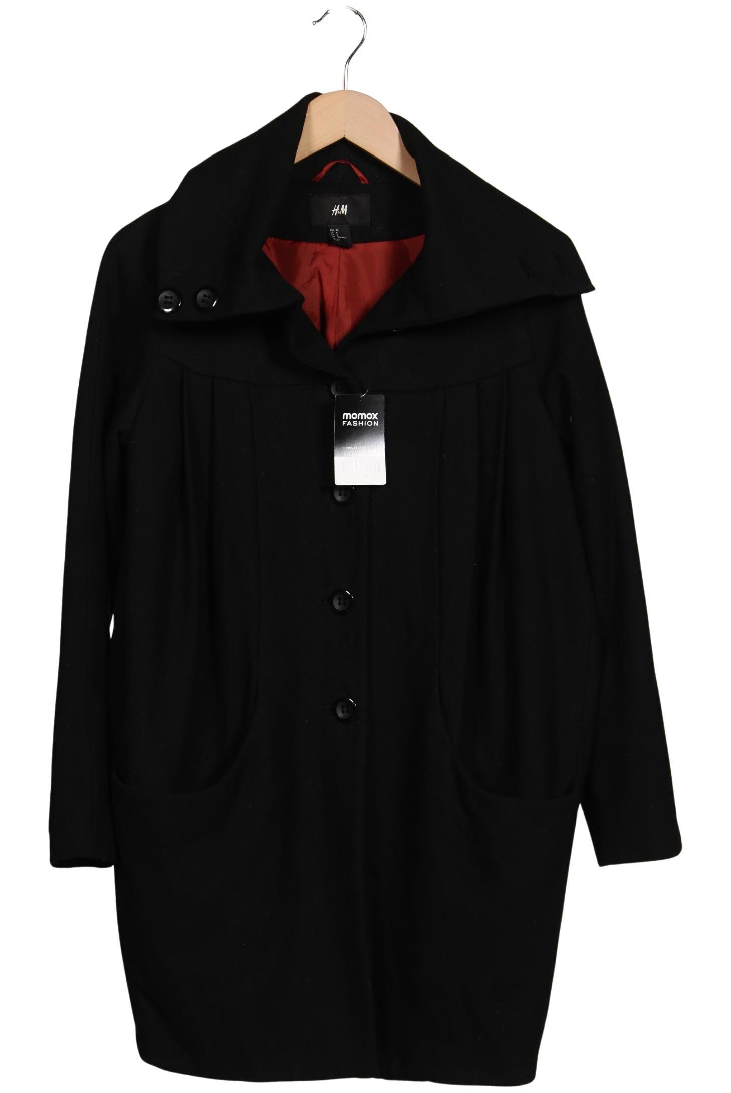 

H&M Damen Mantel, schwarz, Gr. 36