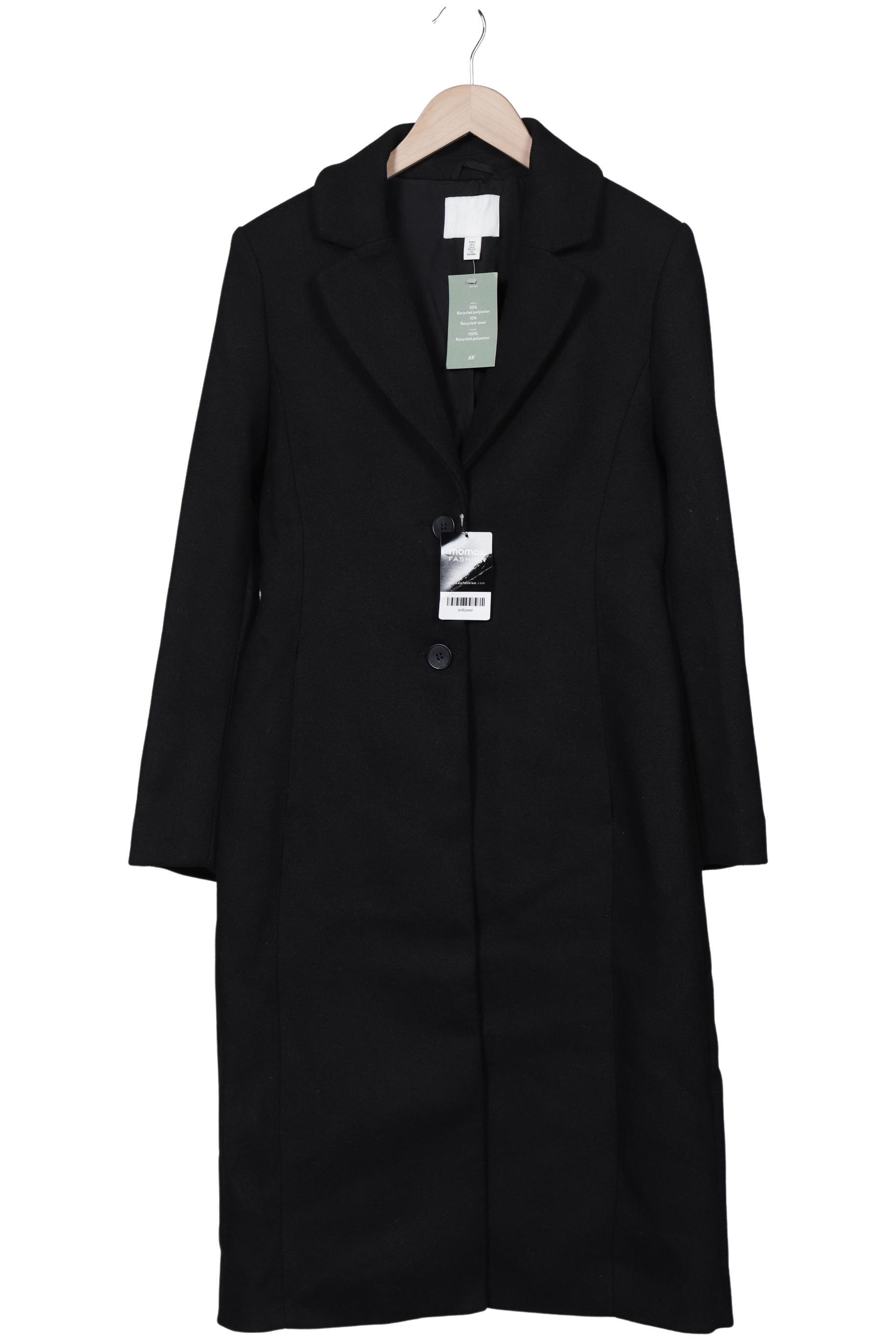 

H&M Damen Mantel, schwarz, Gr. 36