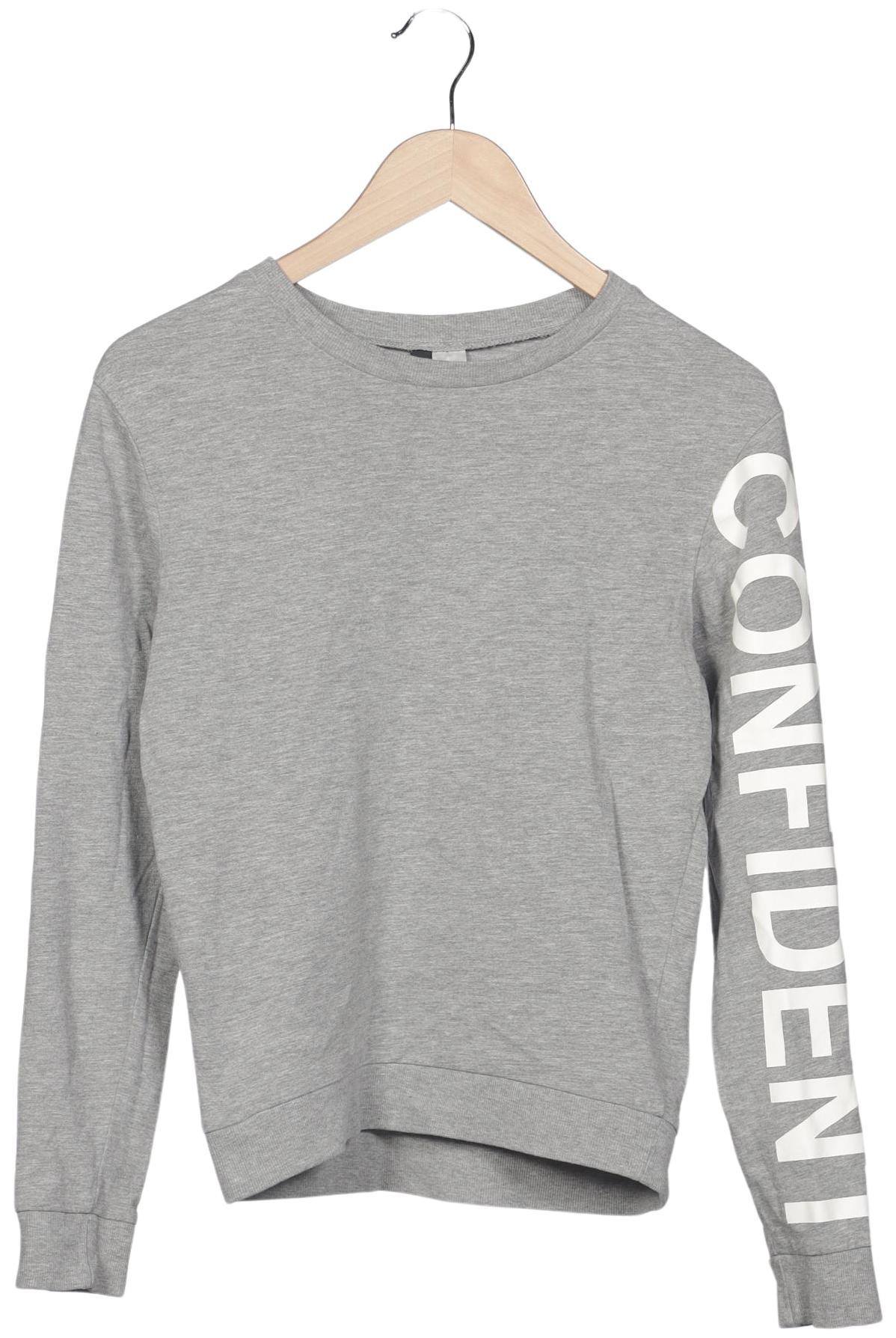 

H&M Damen Sweatshirt, grau, Gr. 34