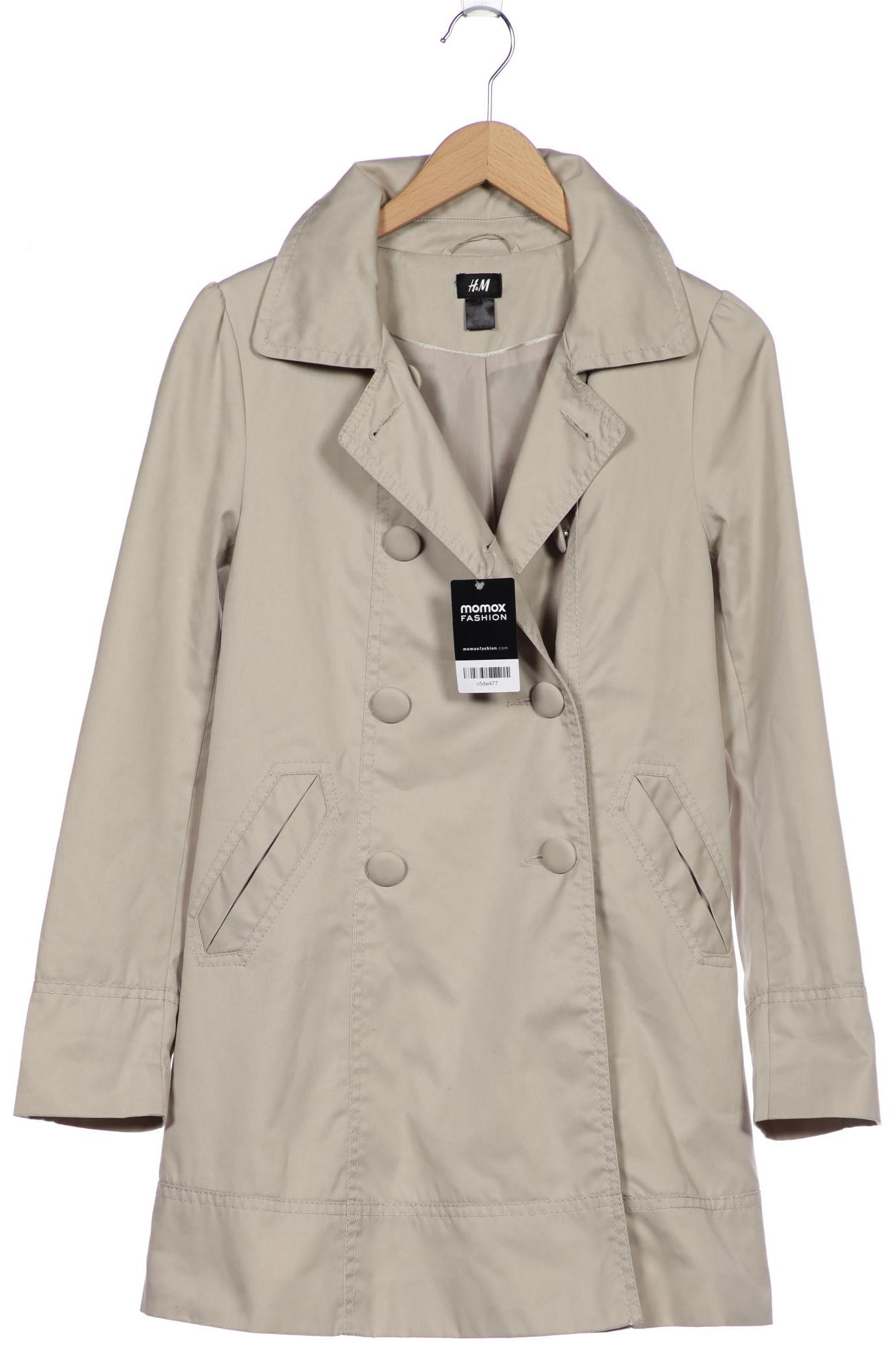 

H&M Damen Mantel, cremeweiß, Gr. 38
