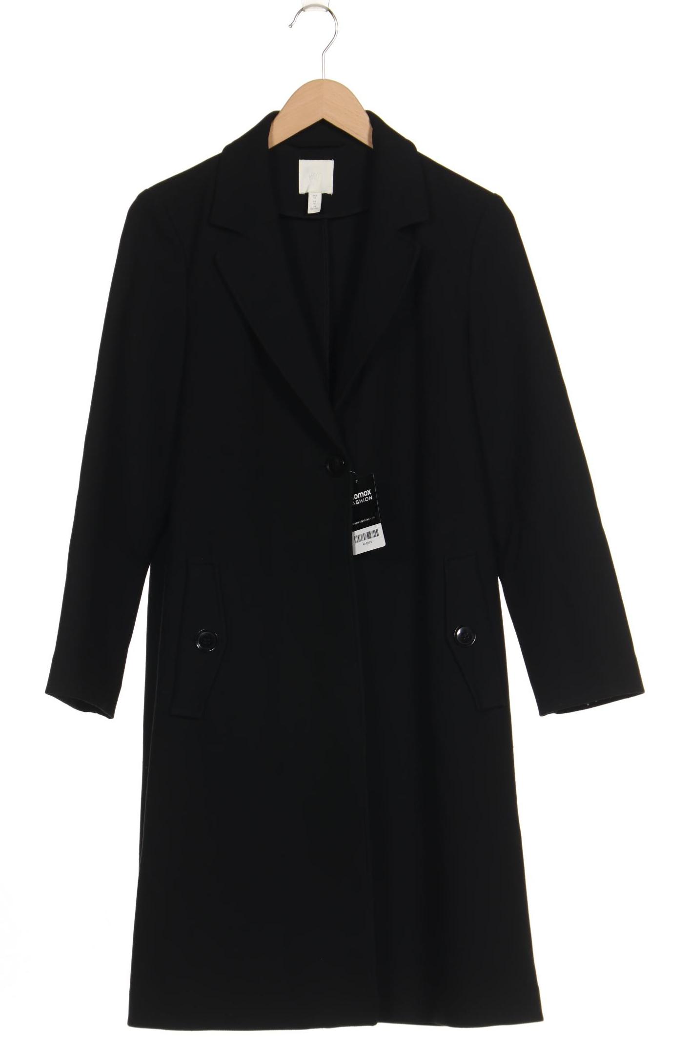 

H&M Damen Mantel, schwarz, Gr. 38
