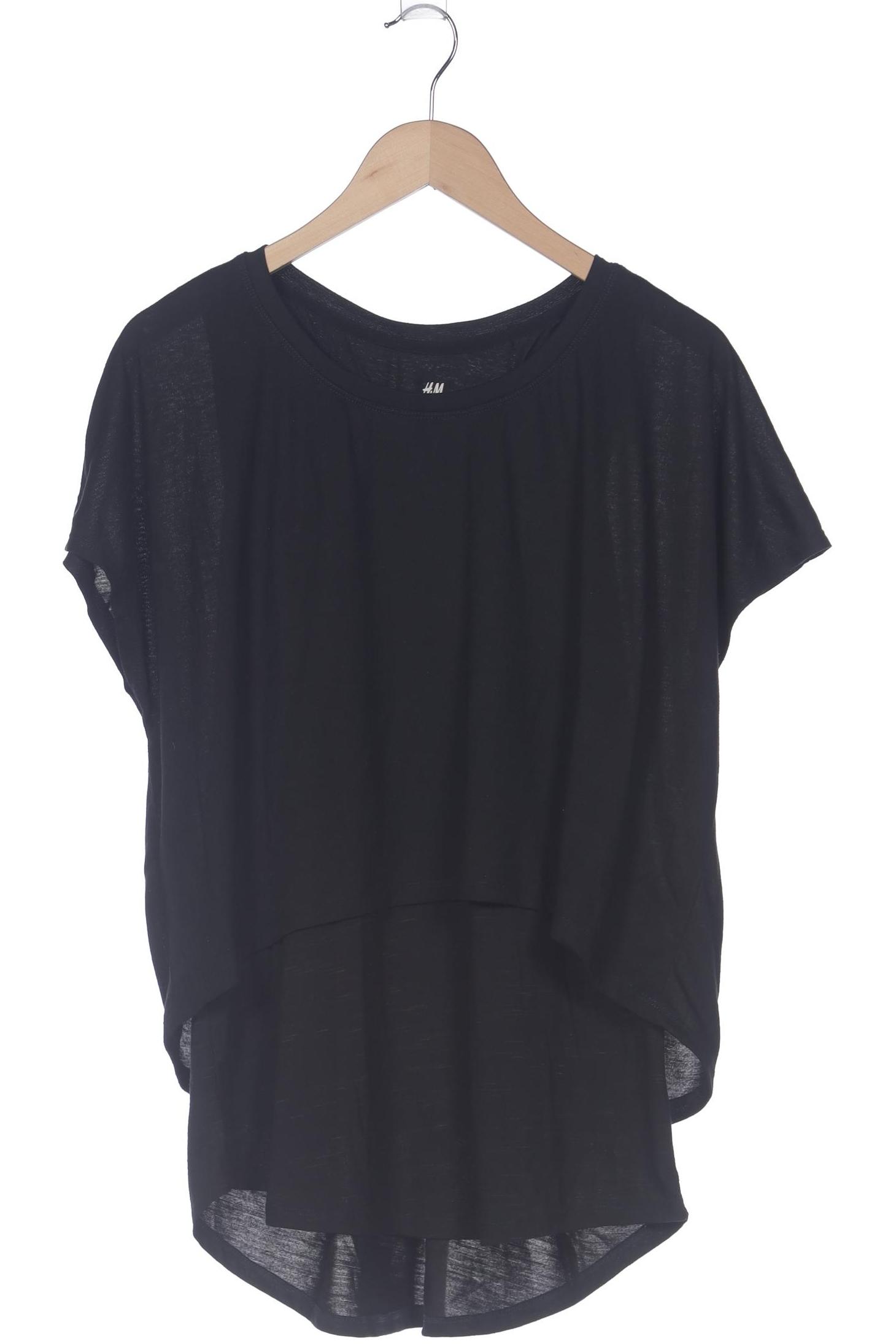 

H&M Damen T-Shirt, schwarz, Gr. 44