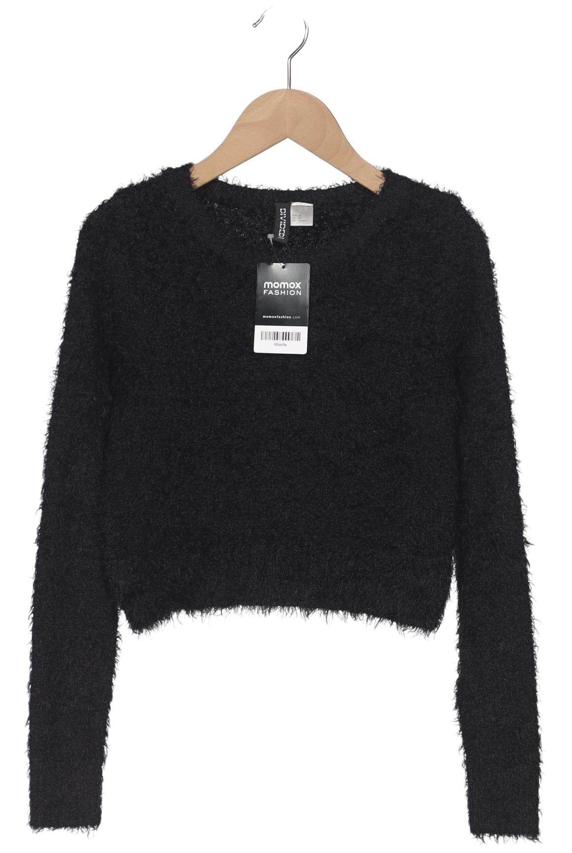 

H&M Damen Pullover, schwarz, Gr. 34