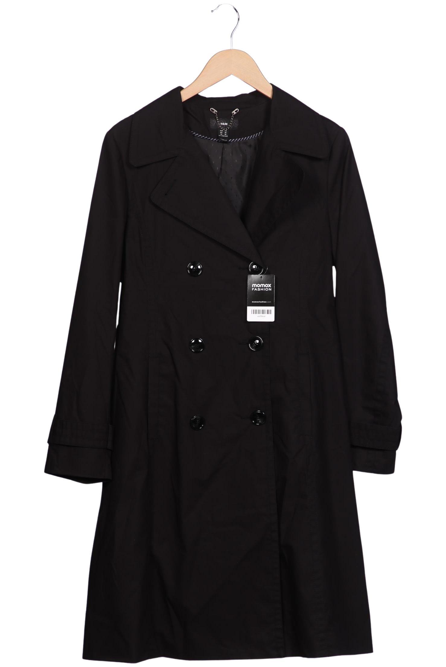 

H&M Damen Mantel, schwarz, Gr. 40