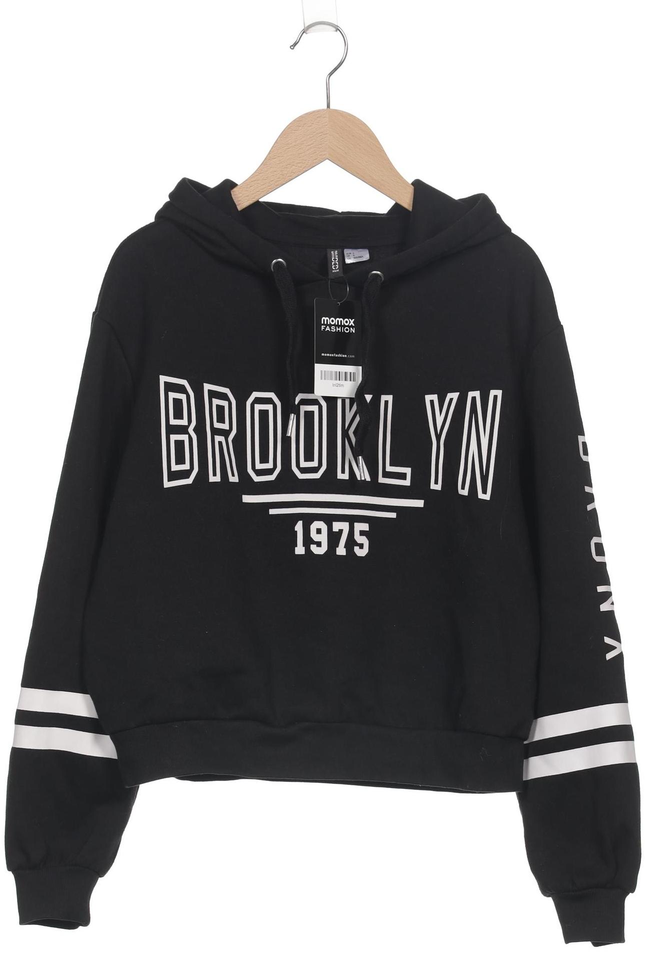 

H&M Damen Kapuzenpullover, schwarz, Gr. 36