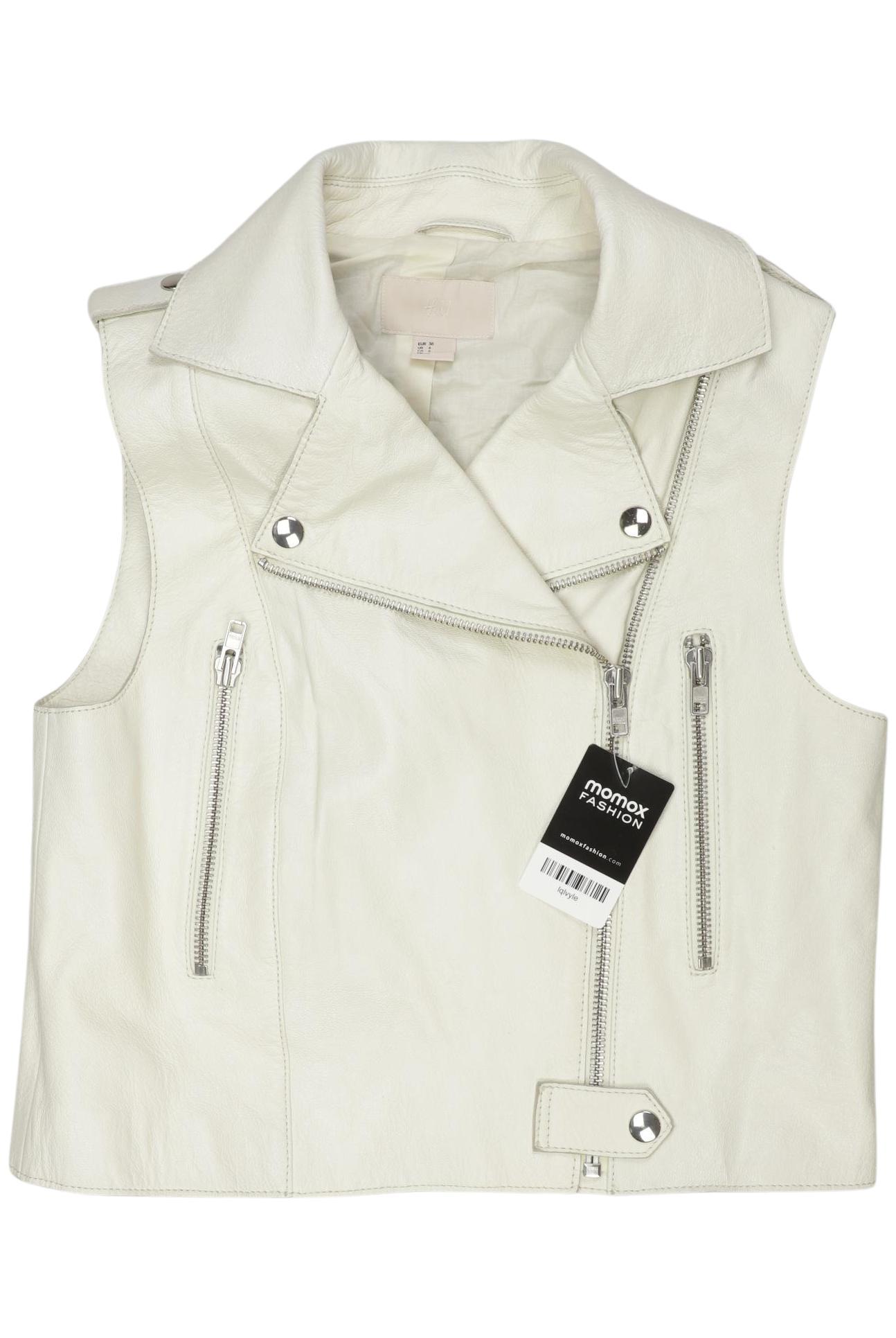 

H&M Damen Weste, cremeweiß, Gr. 36