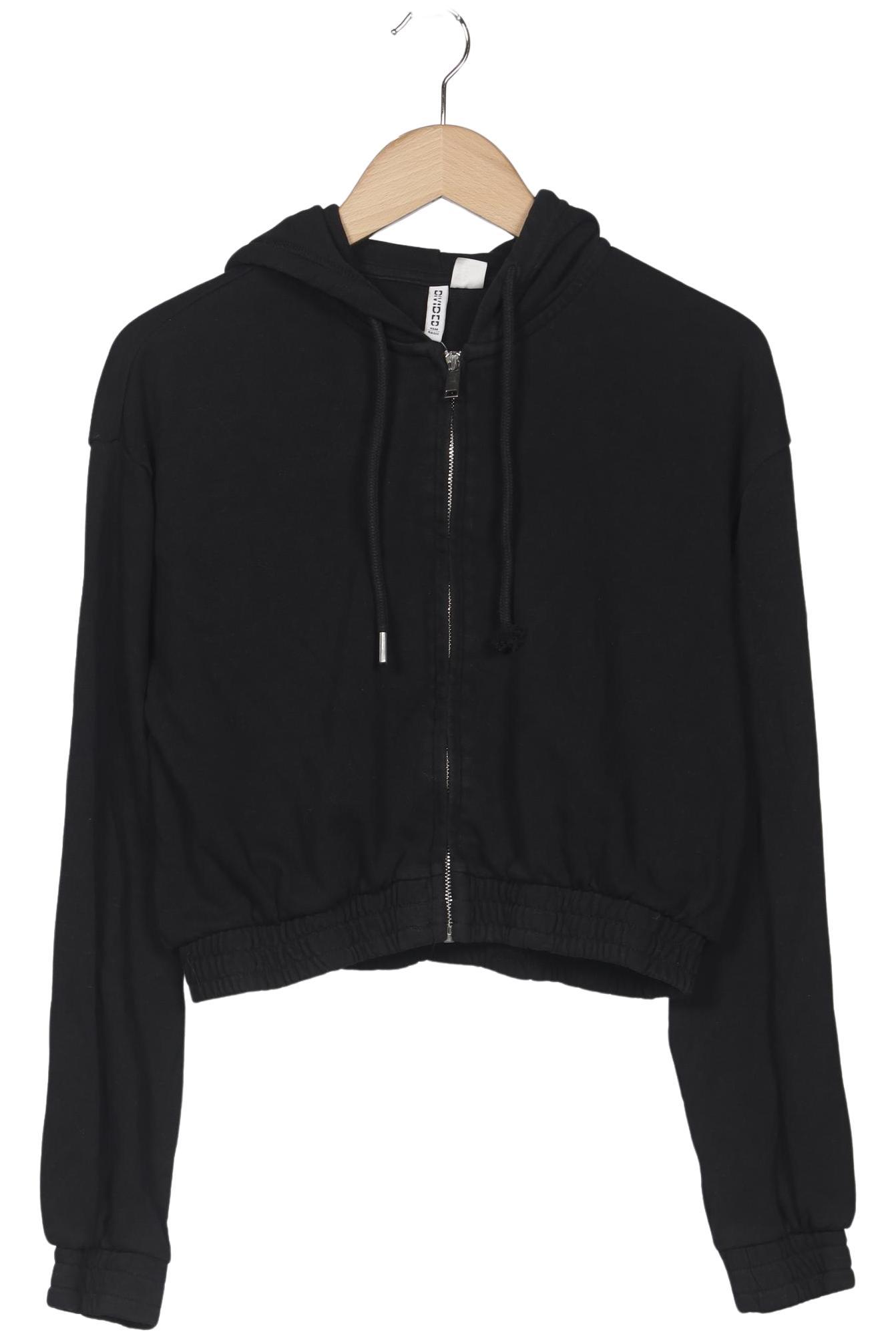 

H&M Damen Kapuzenpullover, schwarz, Gr. 38