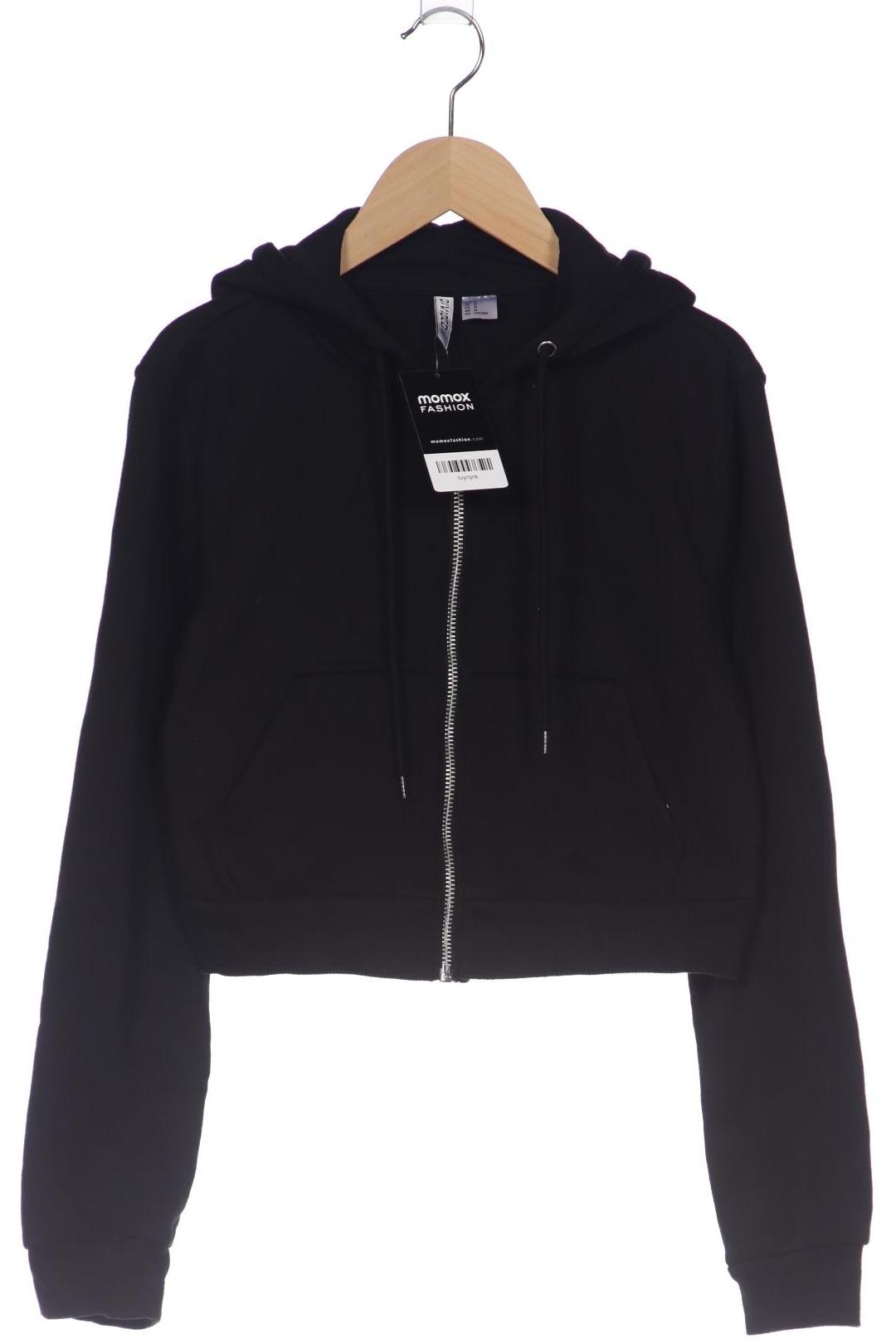 

H&M Damen Kapuzenpullover, schwarz, Gr. 38