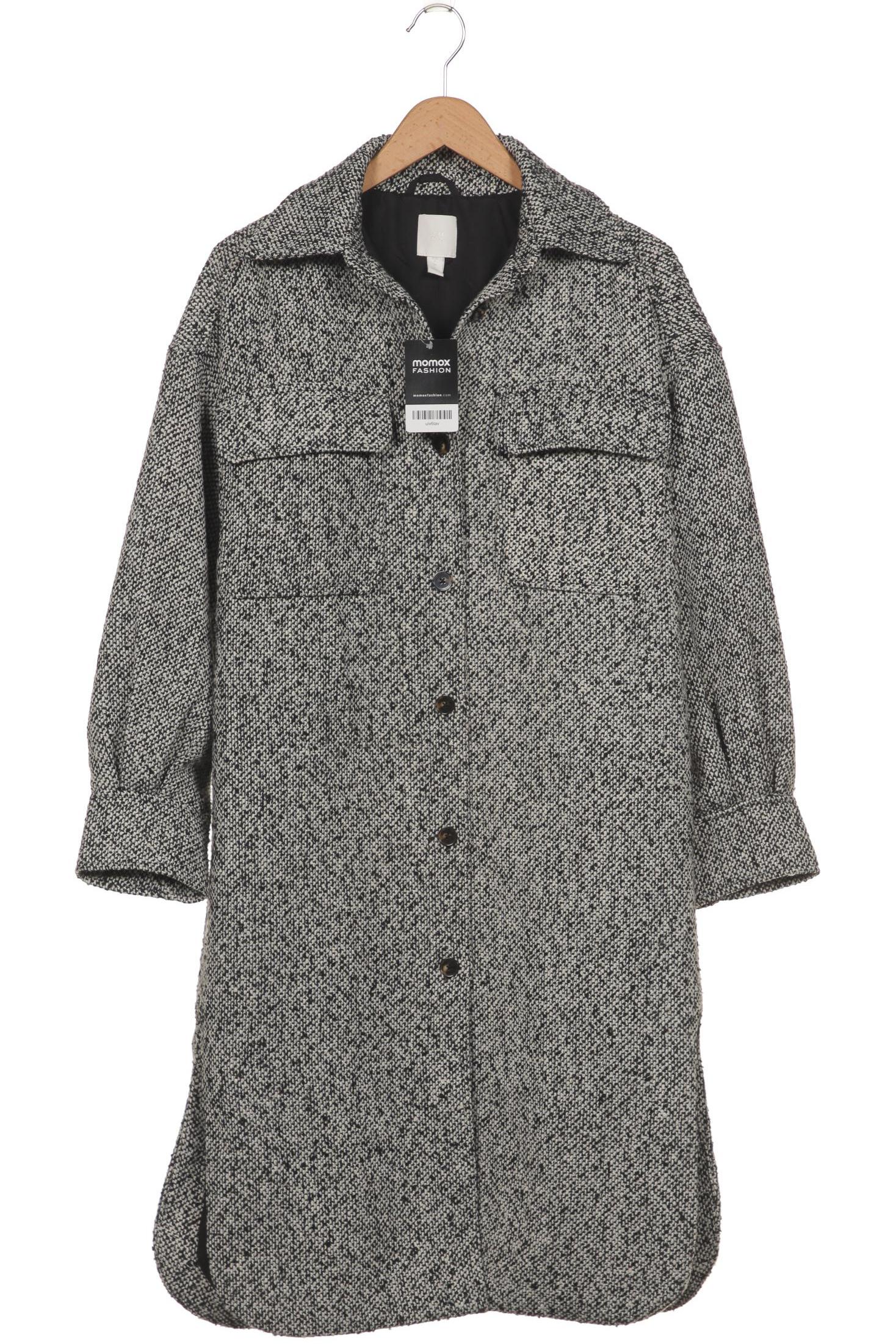 

H&M Damen Mantel, grau, Gr. 36
