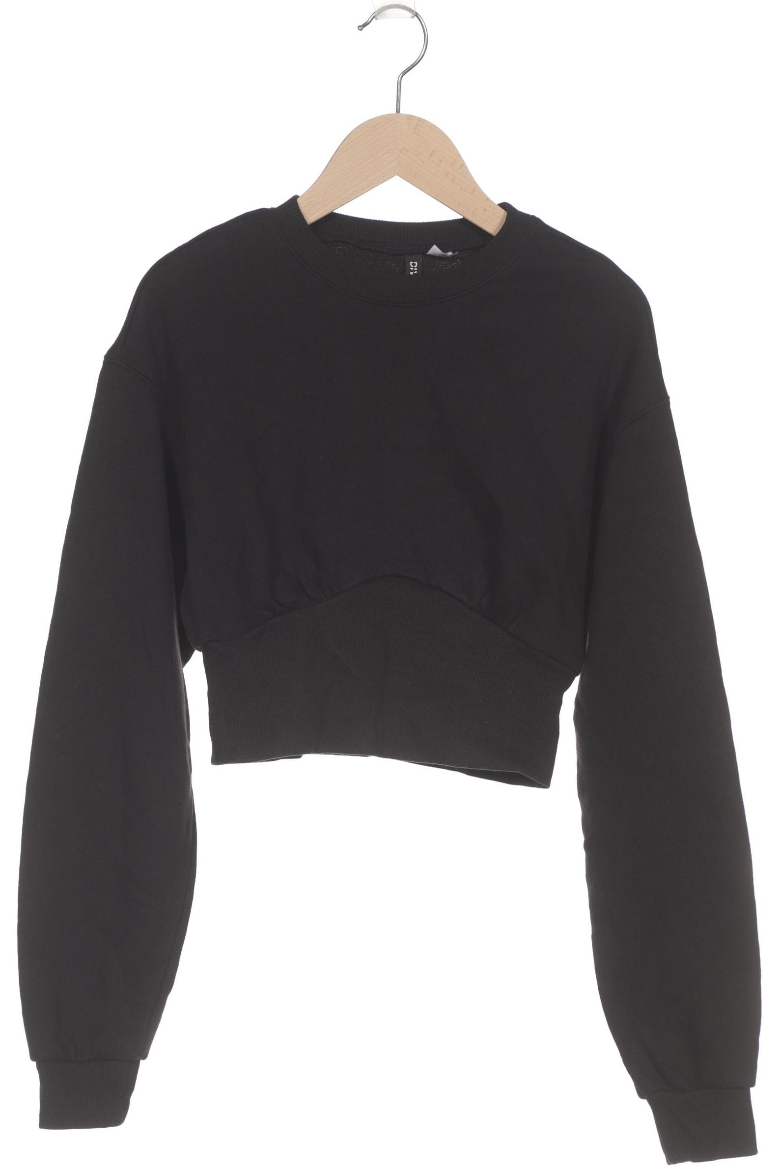 

H&M Damen Sweatshirt, schwarz, Gr. 34
