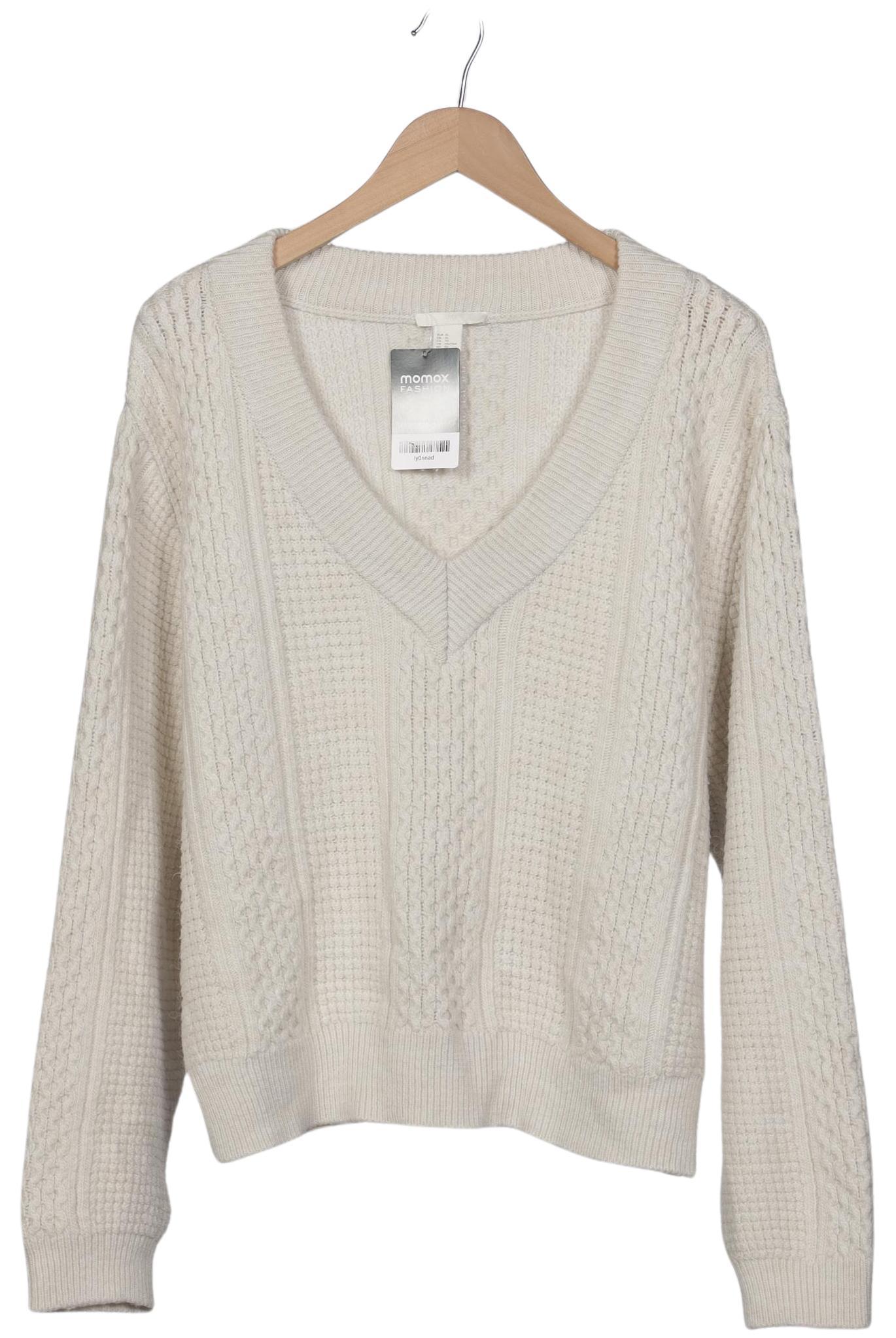 

H&M Damen Pullover, cremeweiß, Gr. 44