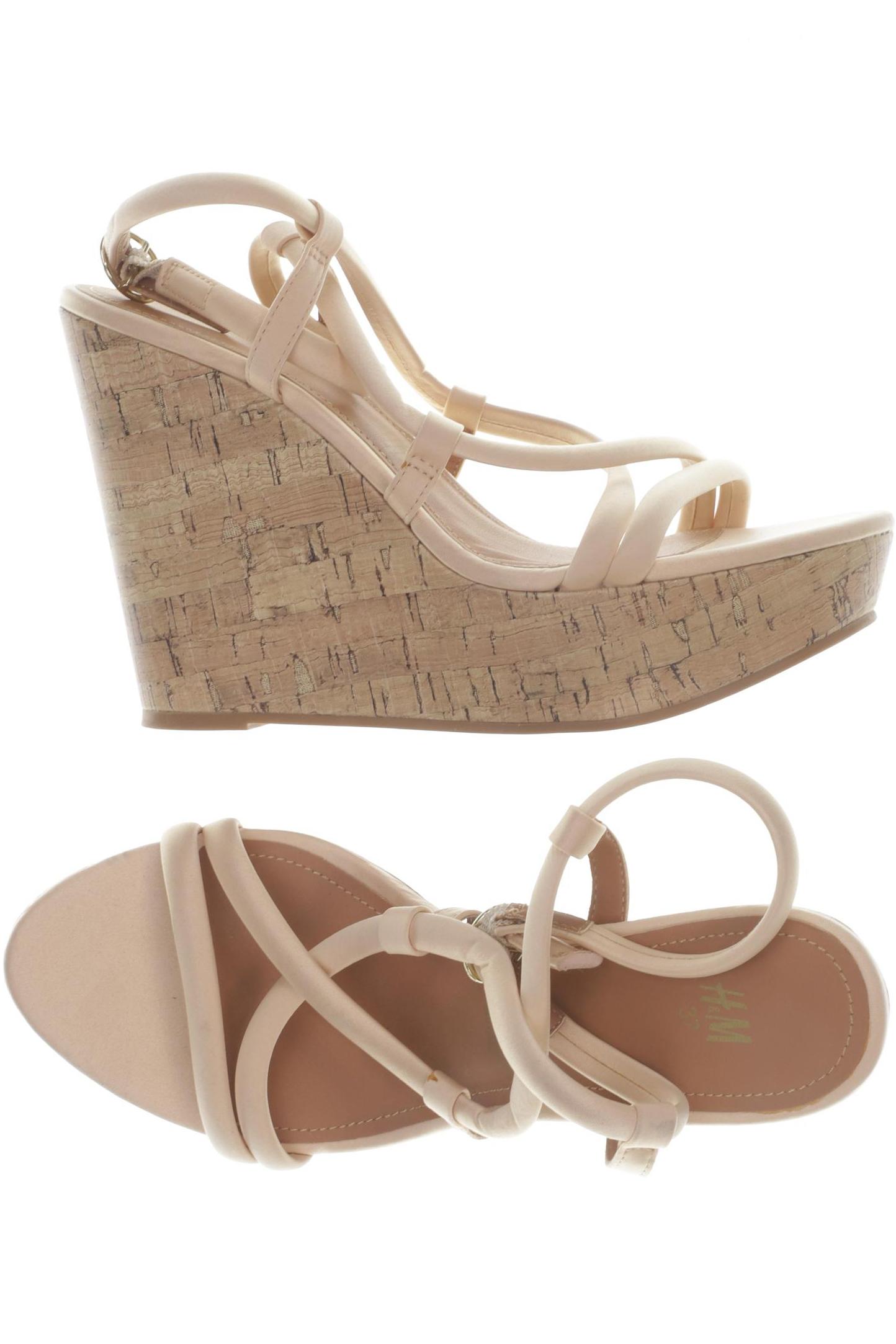 

H&M Damen Sandale, beige, Gr. 37