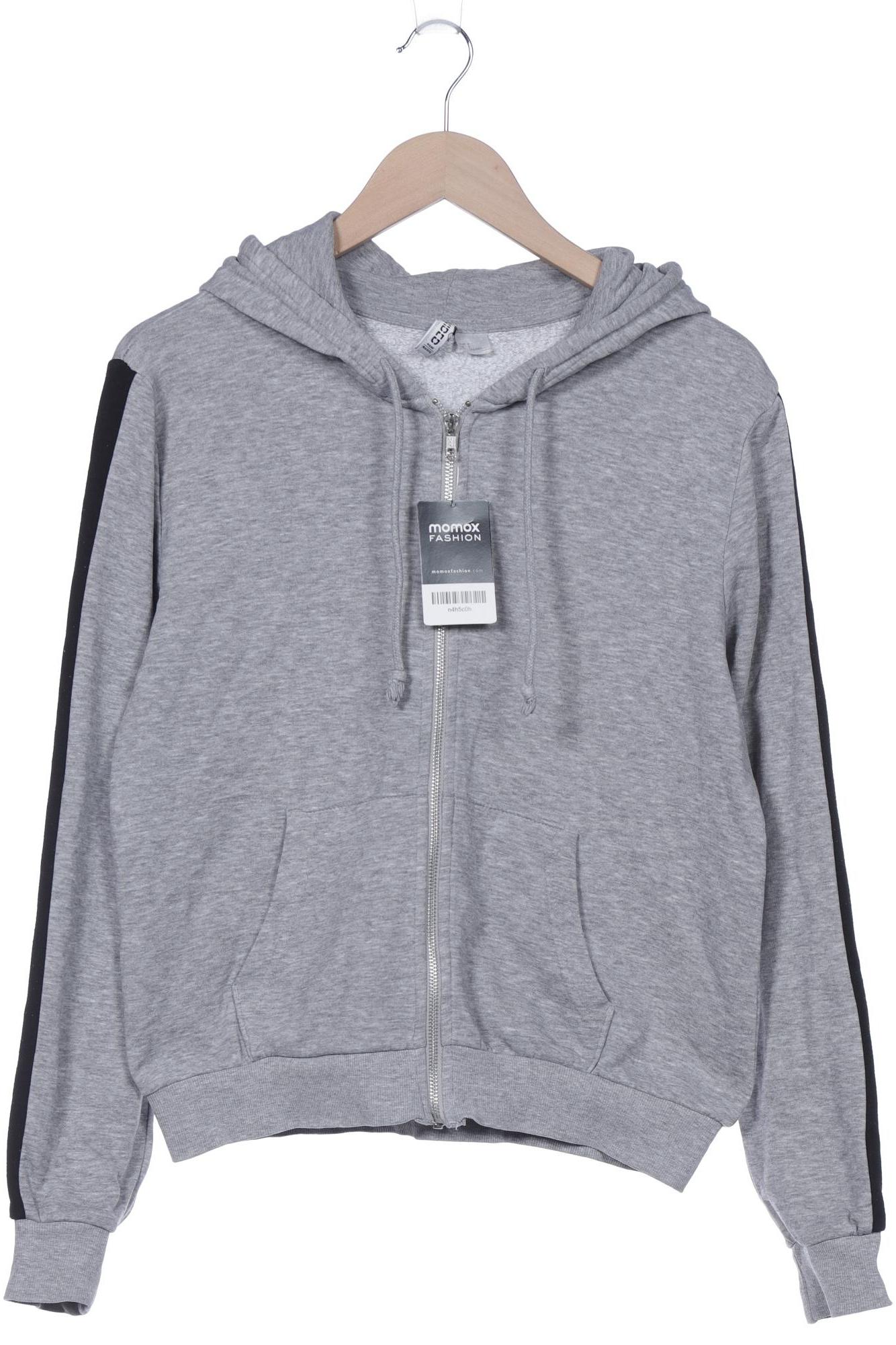 

H&M Damen Kapuzenpullover, grau, Gr. 36