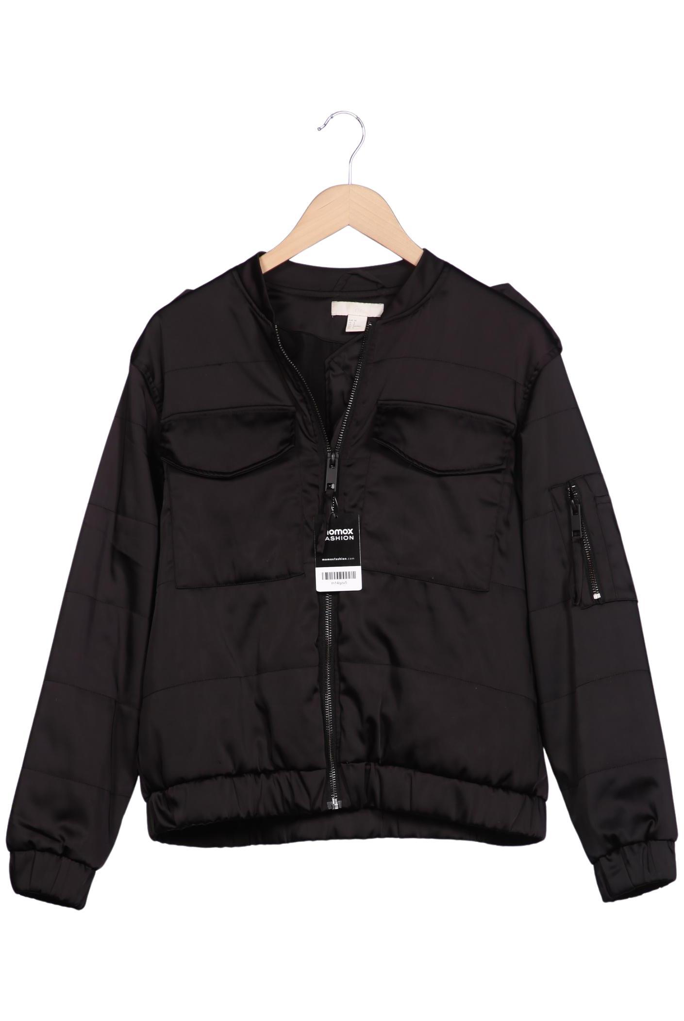 

H&M Damen Jacke, schwarz, Gr. 38