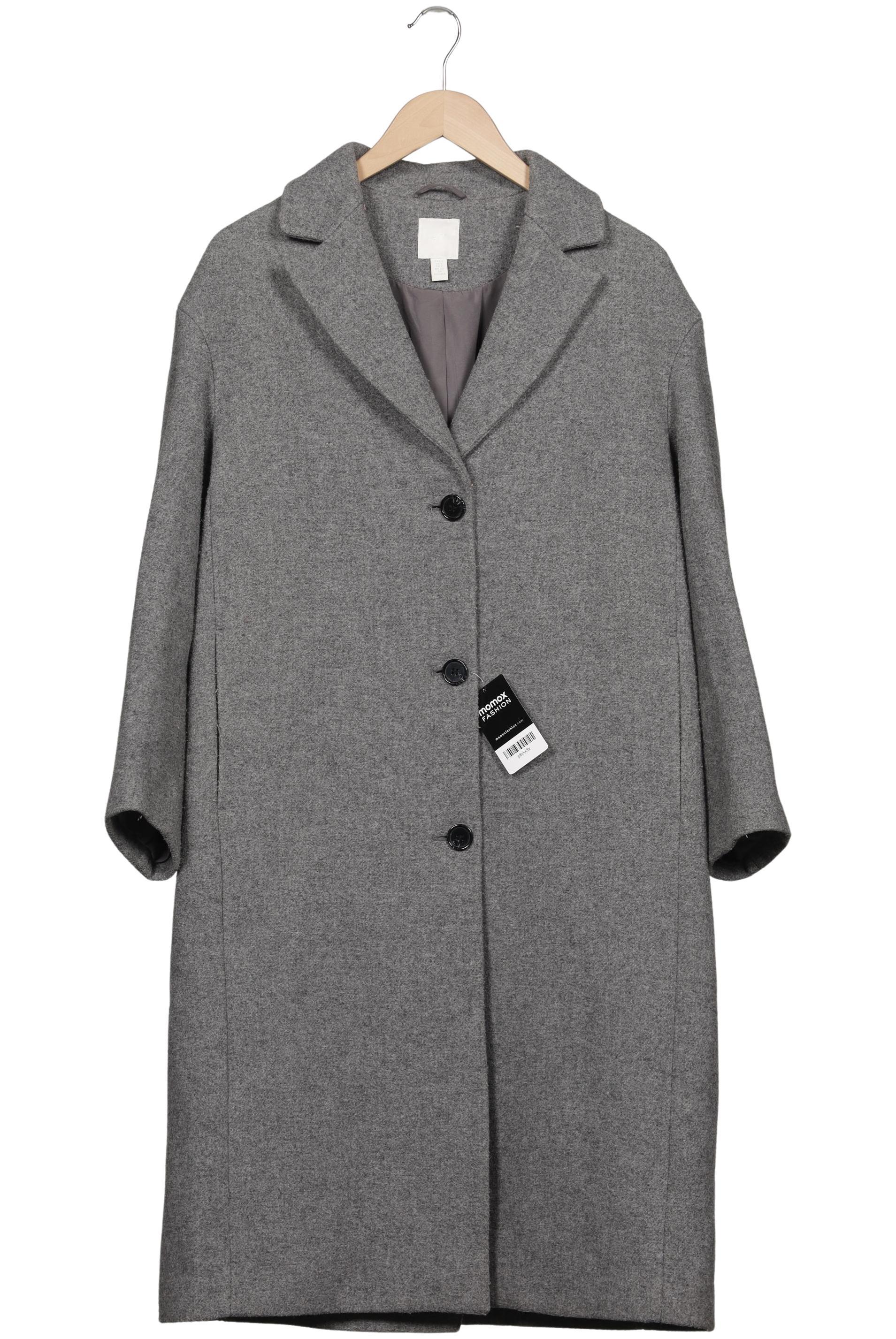 

H&M Damen Mantel, grau, Gr. 36