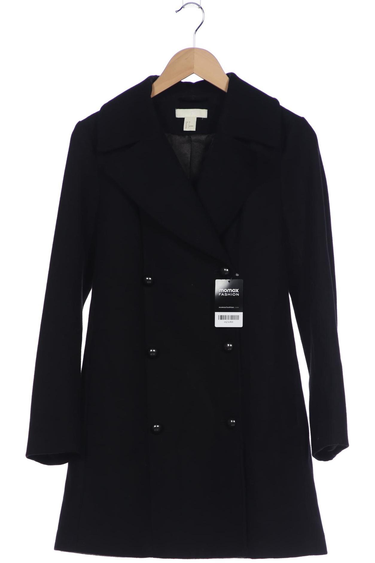 

H&M Damen Mantel, schwarz, Gr. 36