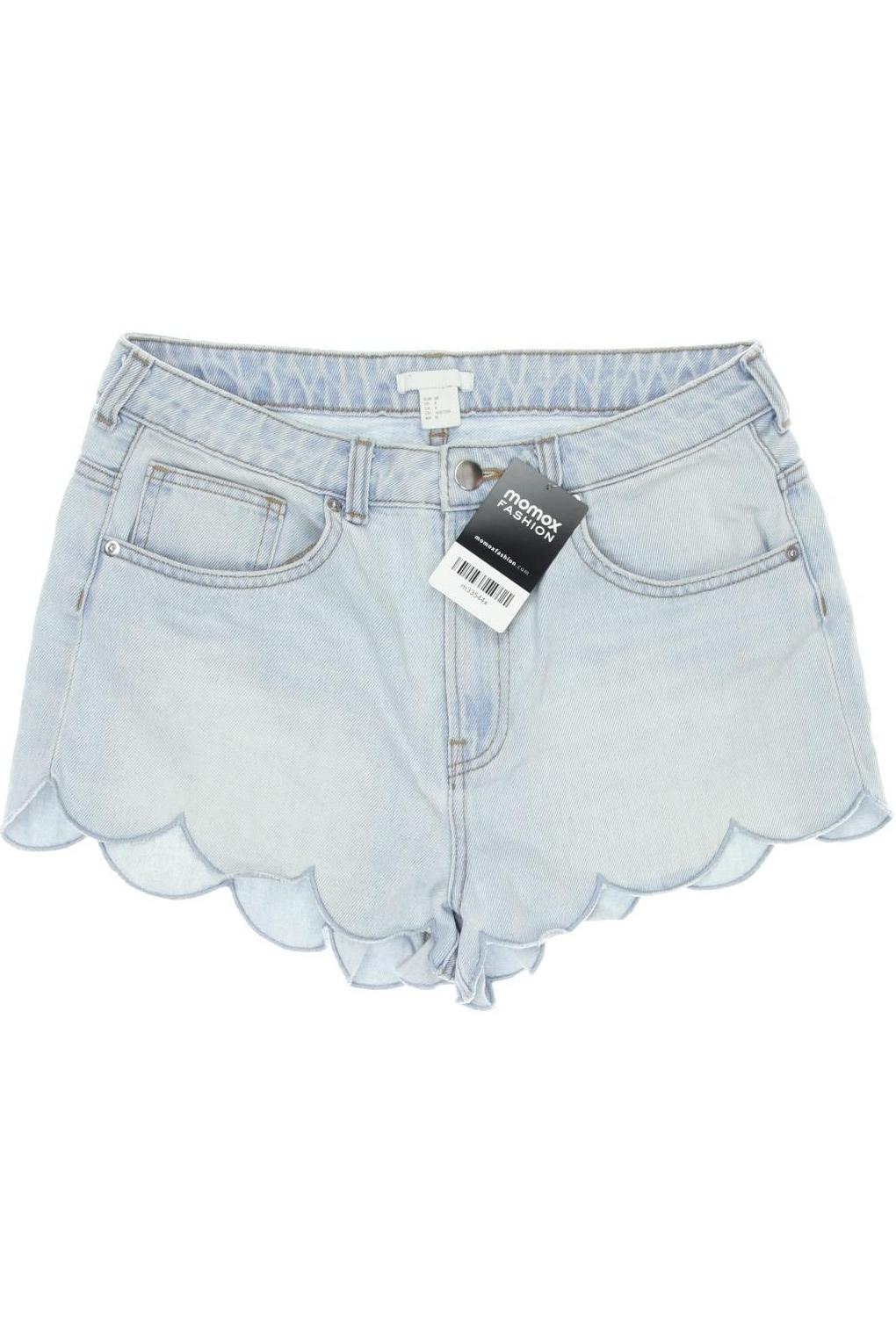 

H&M Damen Shorts, hellblau, Gr. 38