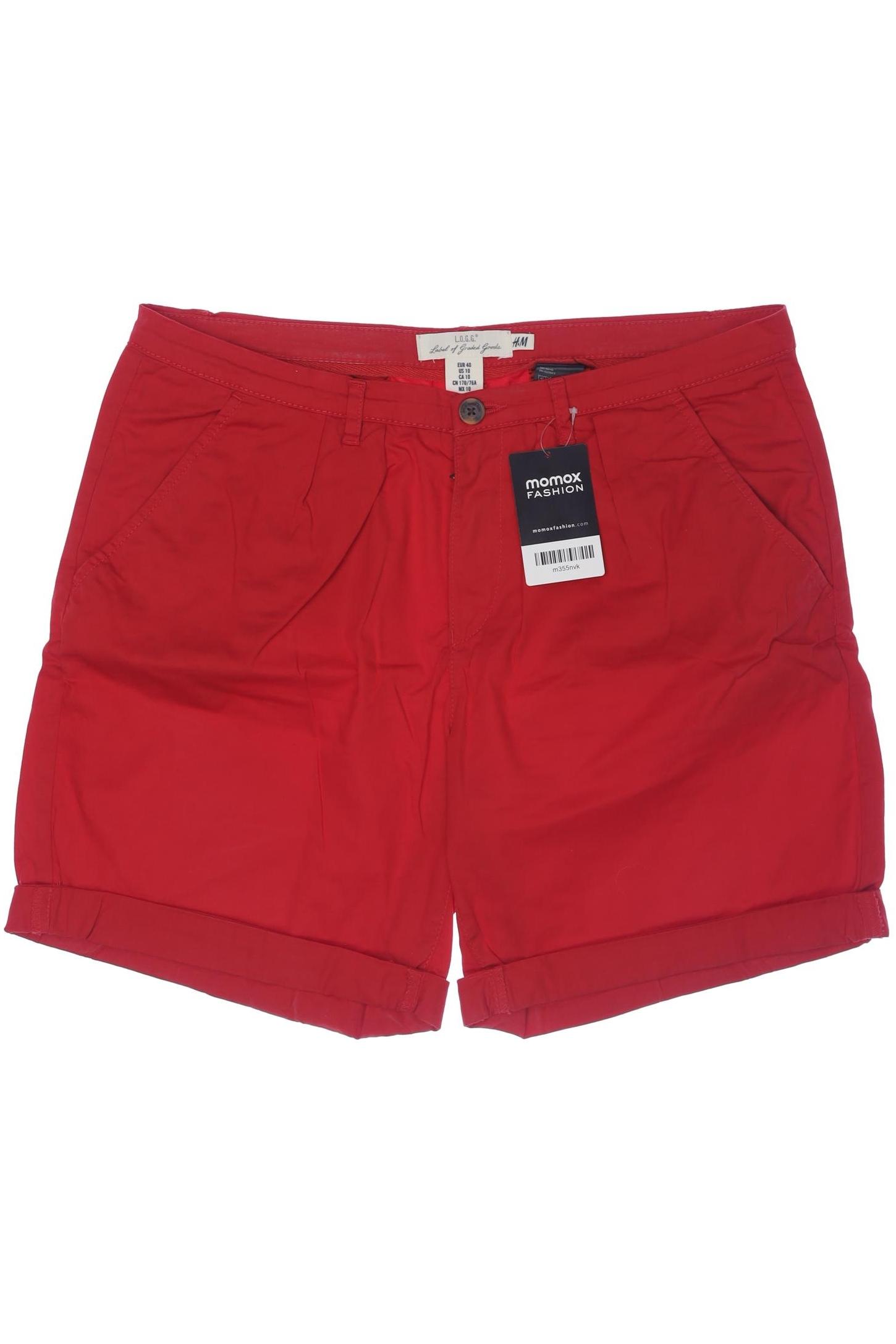 

H&M Damen Shorts, rot, Gr. 40