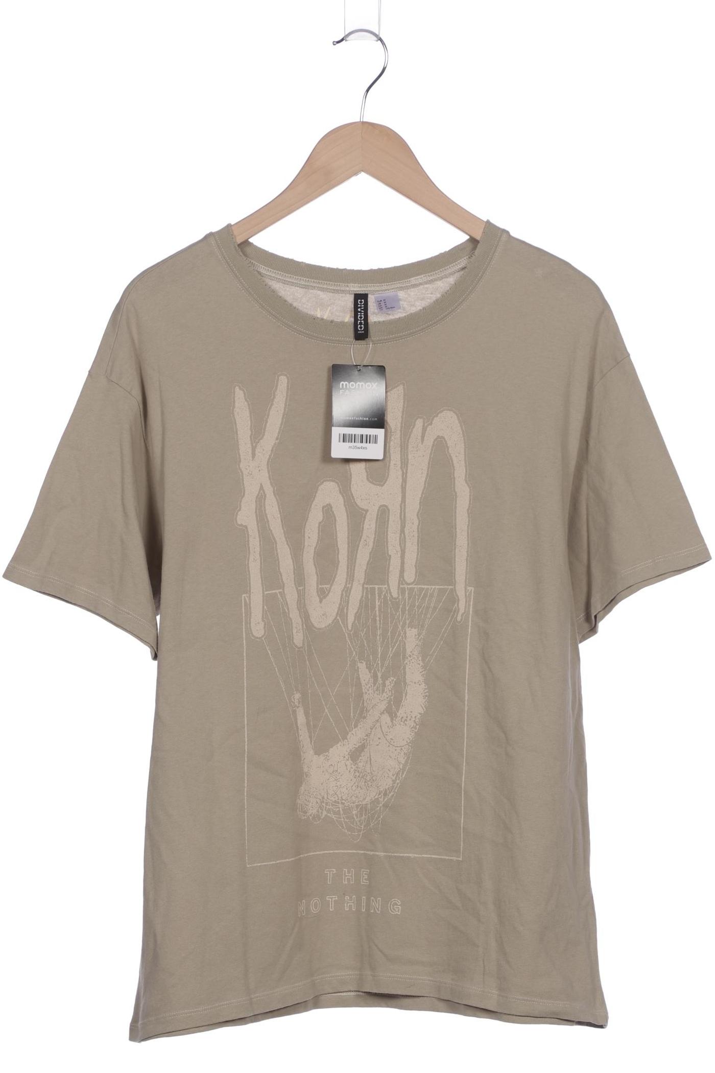 

H&M Damen T-Shirt, beige, Gr. 38