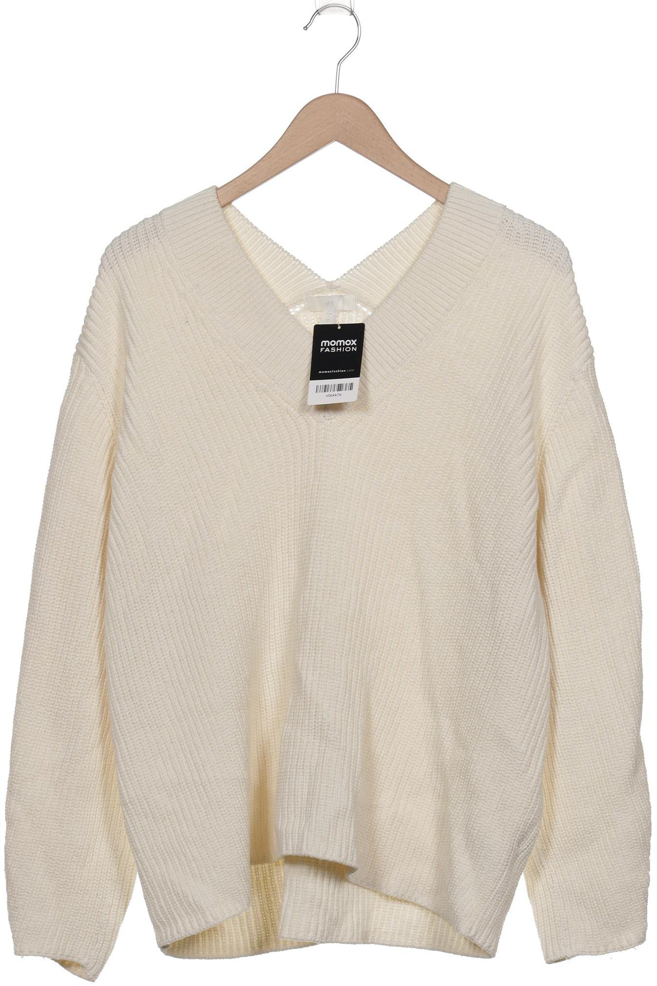 

H&M Damen Pullover, weiß, Gr. 42