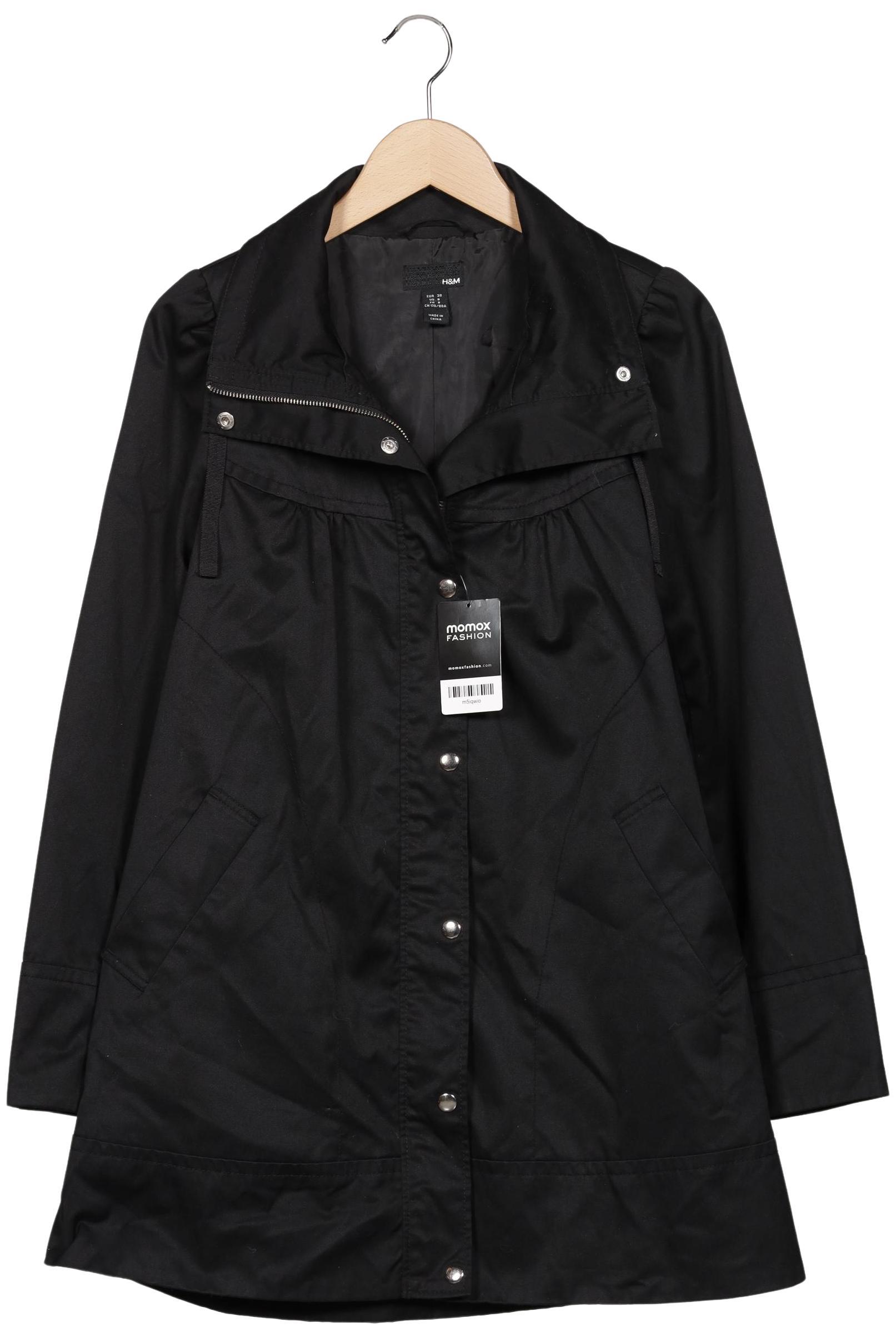 

H&M Damen Mantel, schwarz, Gr. 38